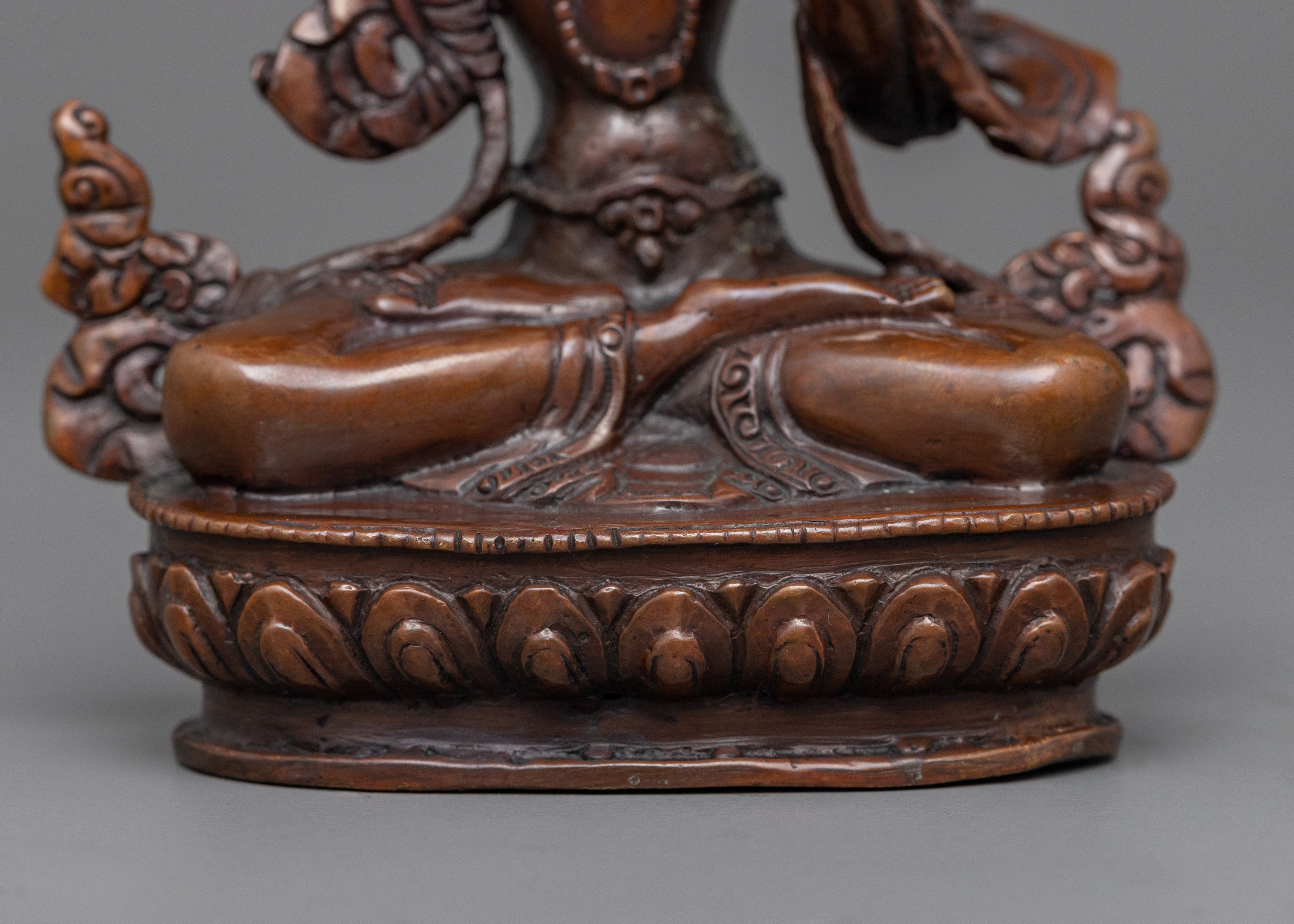 Manjushri Bodhisattva Sculpture for Meditation and Ritual | Bodhisattva of Wisdom Statue