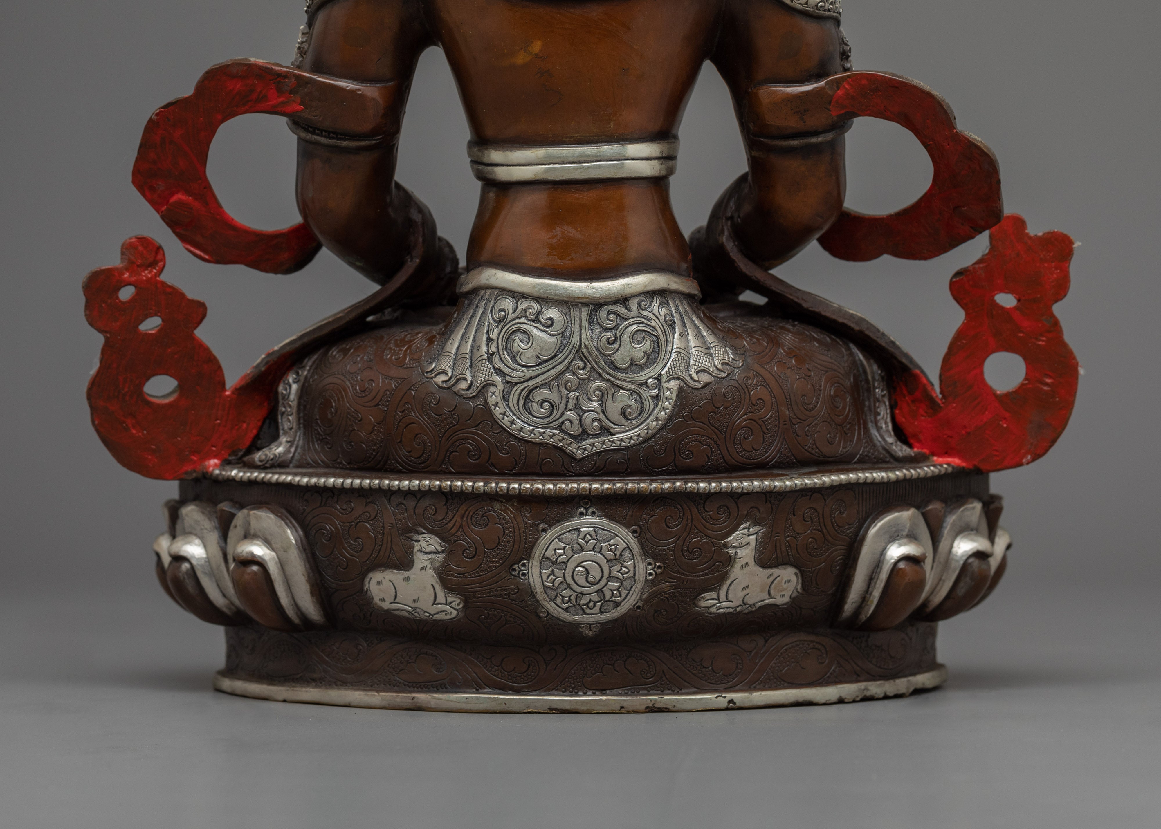 Amitayus Buddha Sculpture for Meditation | Traditional Handcrafted Buddhist Art