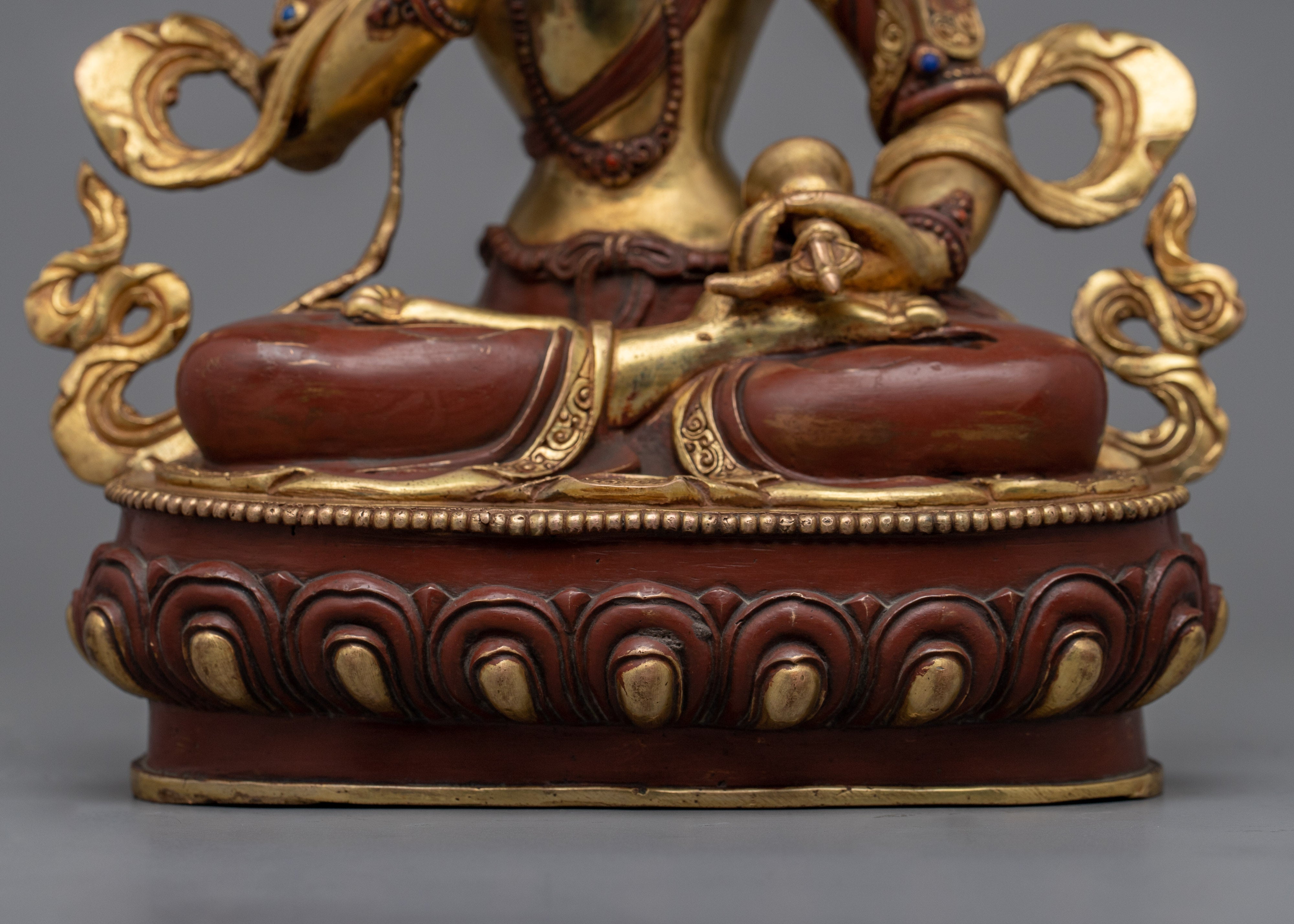 Vajrasattva Mantra Practice Statue | Buddhist Oxidized Copper Statue