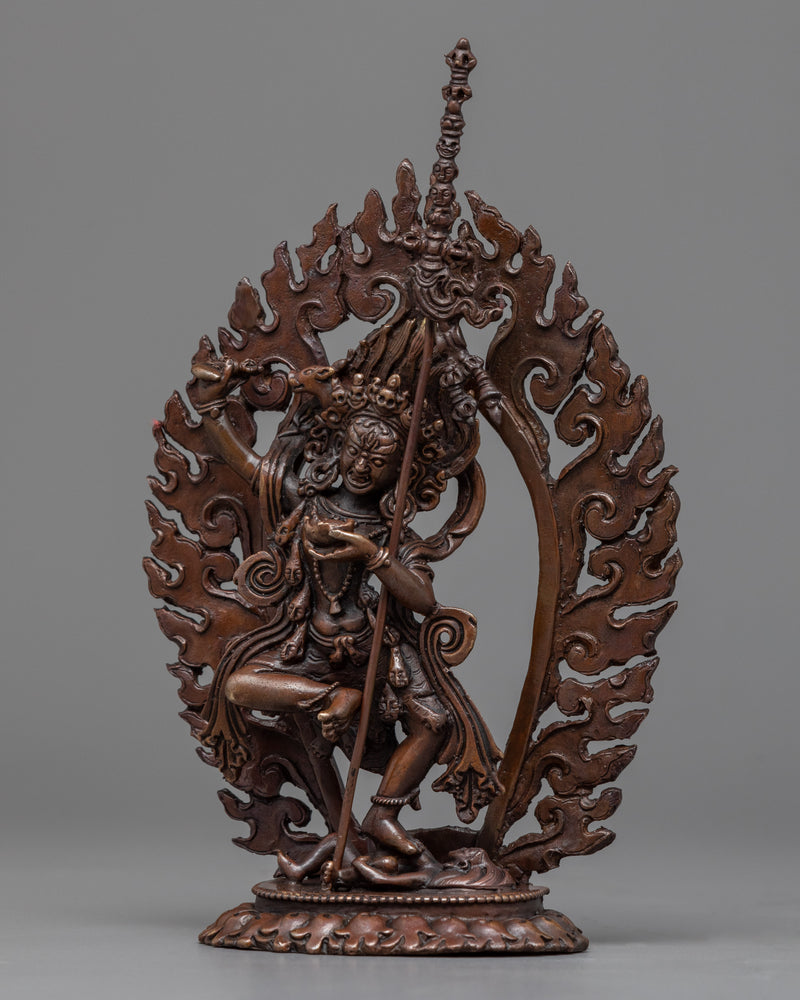Dorje Phagmo Statue | Buddhist Oxidized Copper Sculpture for Meditation and Yoga