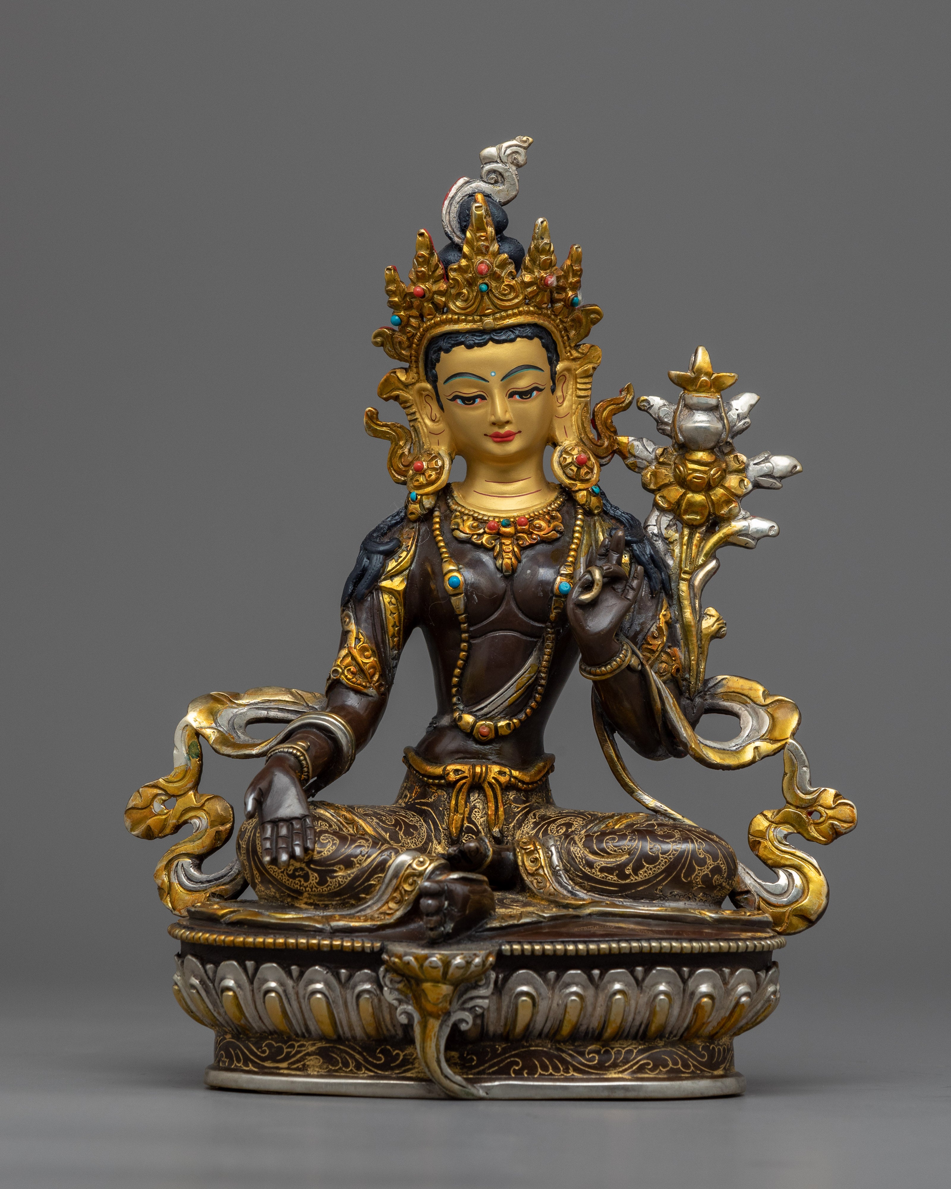 21 Tara Mantra Practice Statue Set | Bodhisattva Tara in Her 21 Manifestations