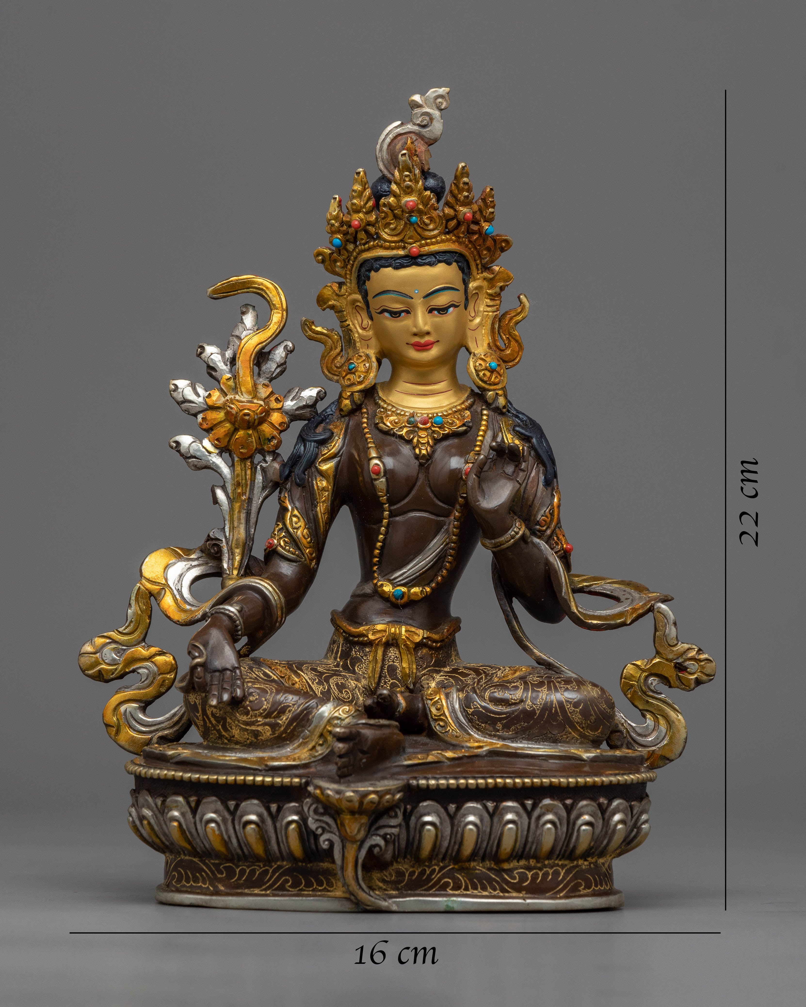 21 Tara Mantra Practice Statue Set | Bodhisattva Tara in Her 21 Manifestations