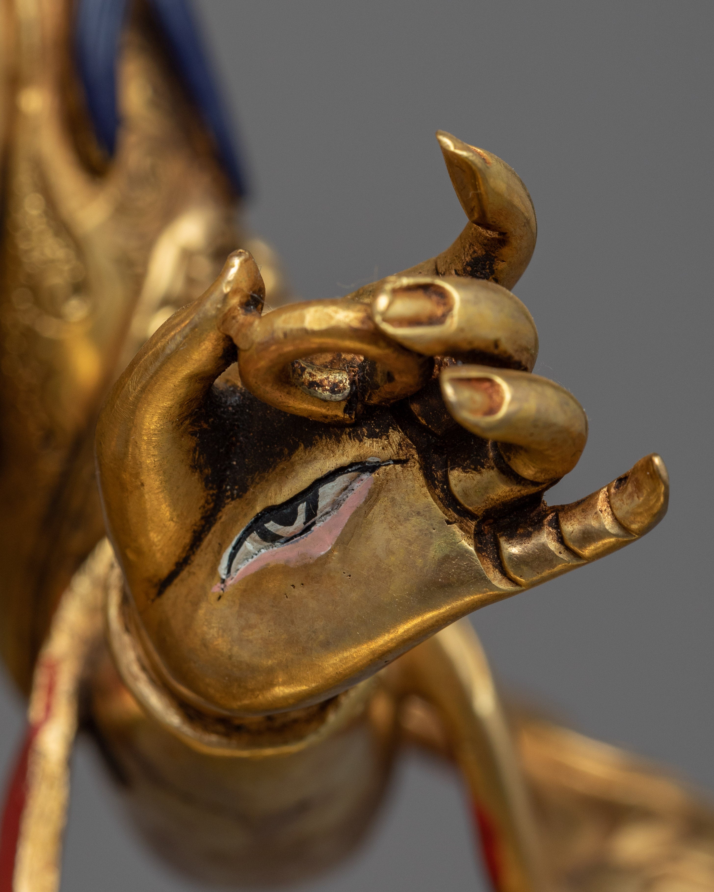 Dukar Gold Statue | 15 Inches Tall Handmade Figurine of Nepal