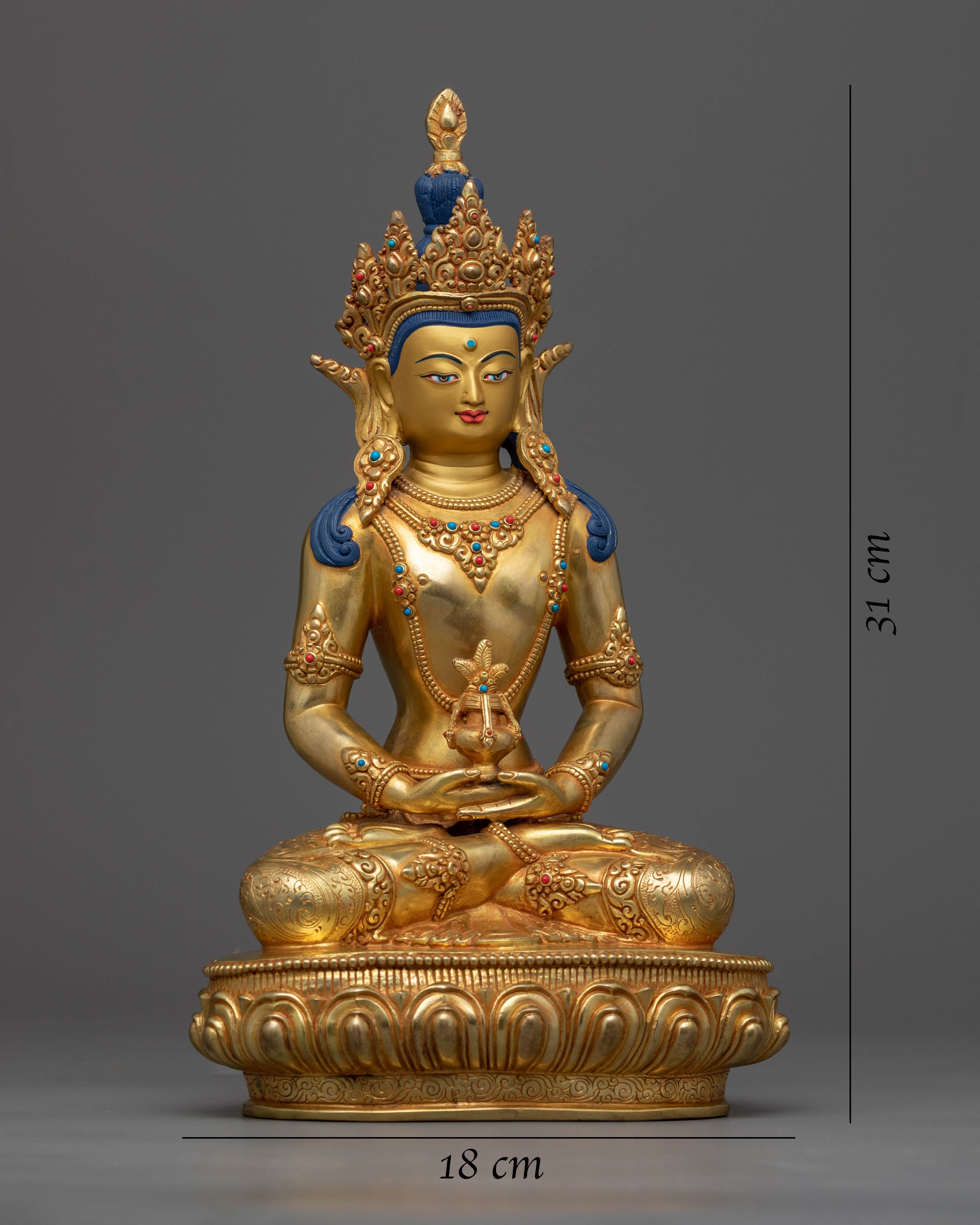 Amitayus Bodhisattva Statue | Himalayan Nepalese Artwork