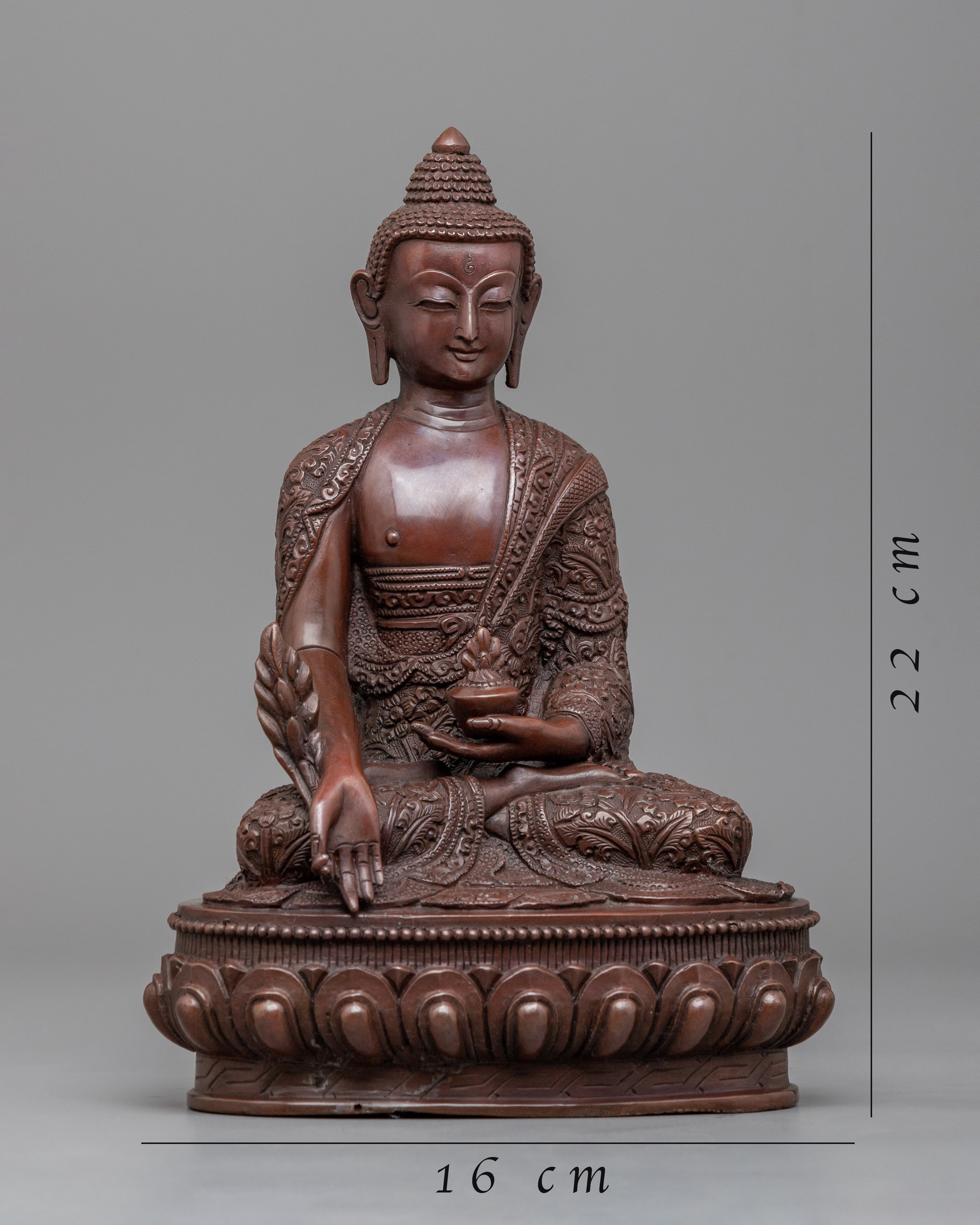 Medicine Buddha, Bhaisajyaguru Statue | Traditional Himalayan Buddhist Art