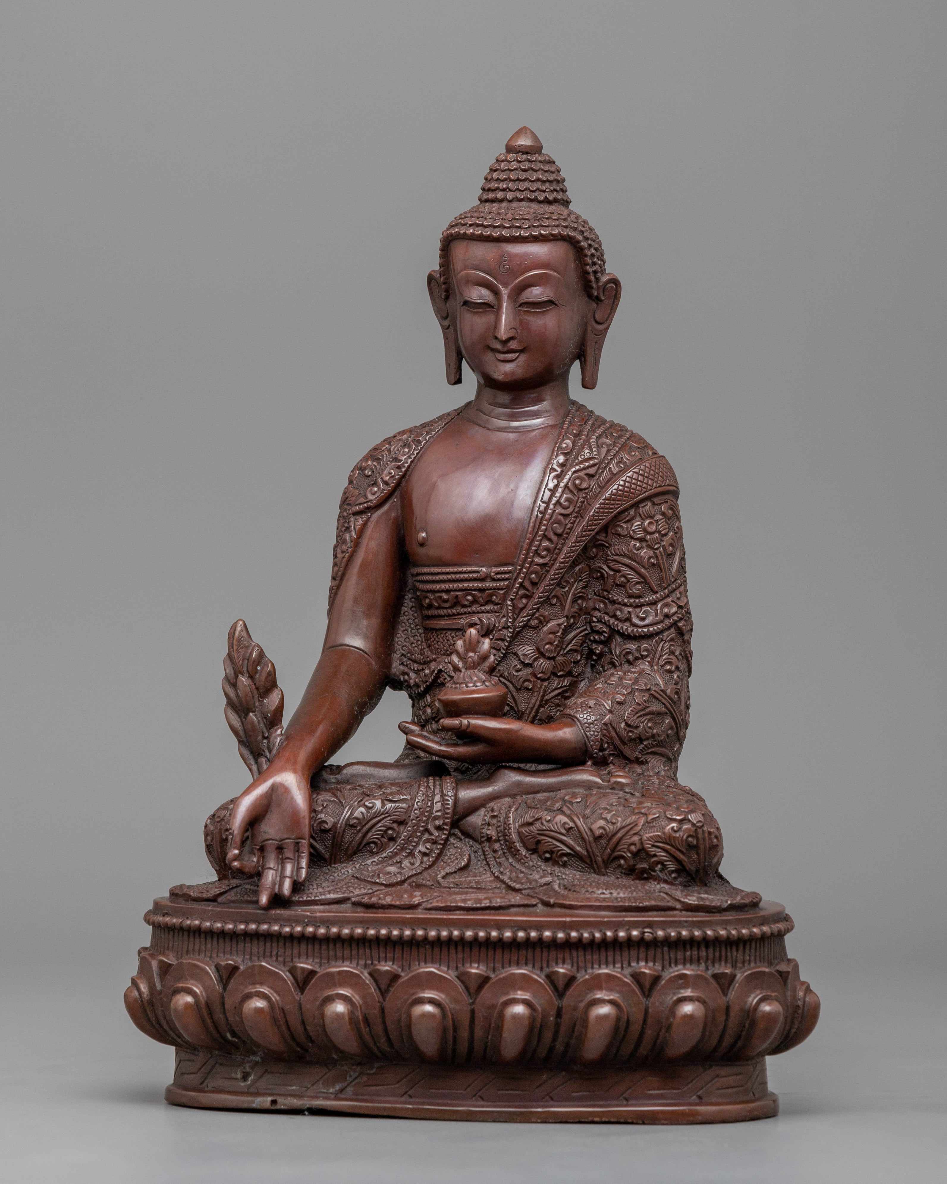 Medicine Buddha, Bhaisajyaguru Statue | Traditional Himalayan Buddhist Art