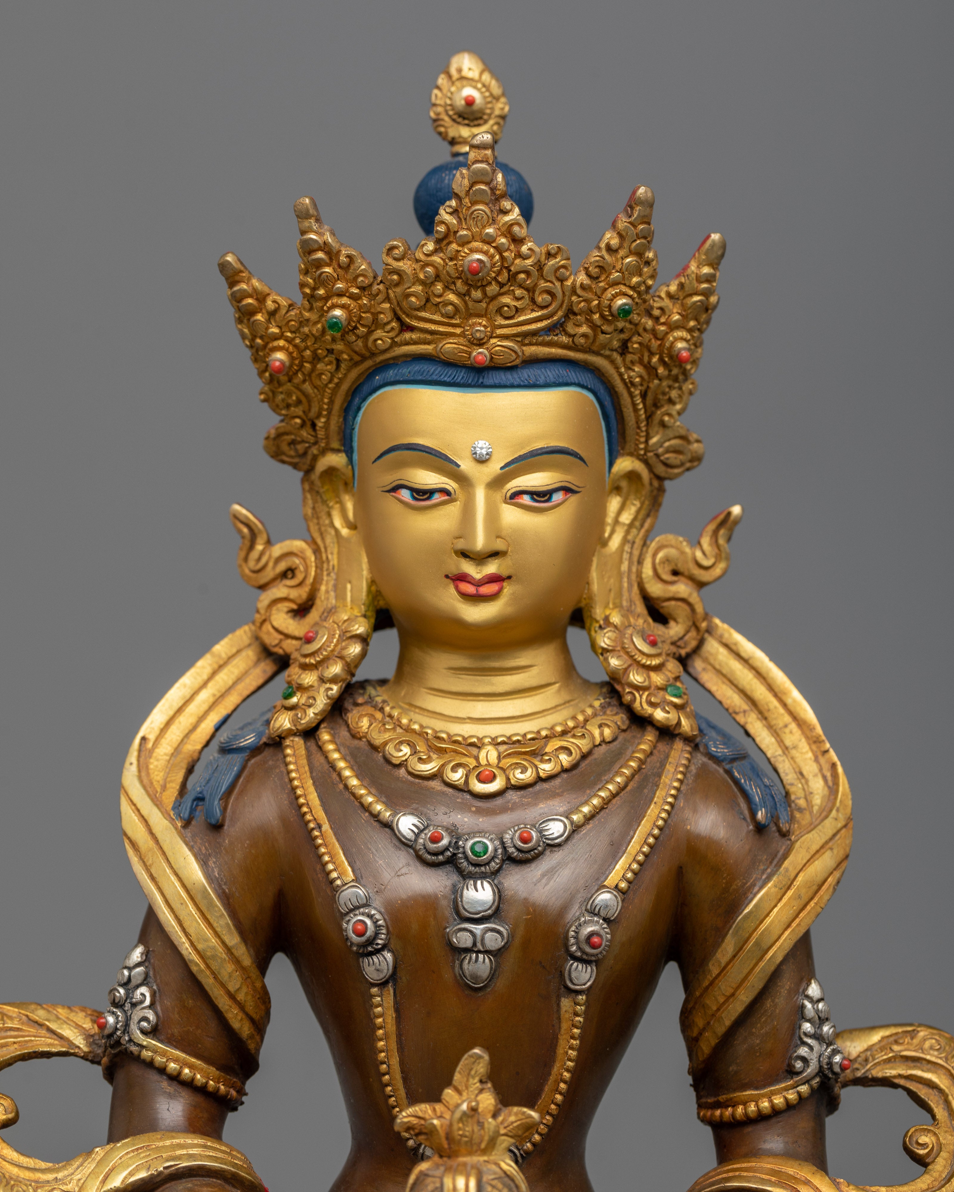 Invite Longevity and Spiritual Prosperity with These Inspiring Amitayus Images in a Stunning Statue