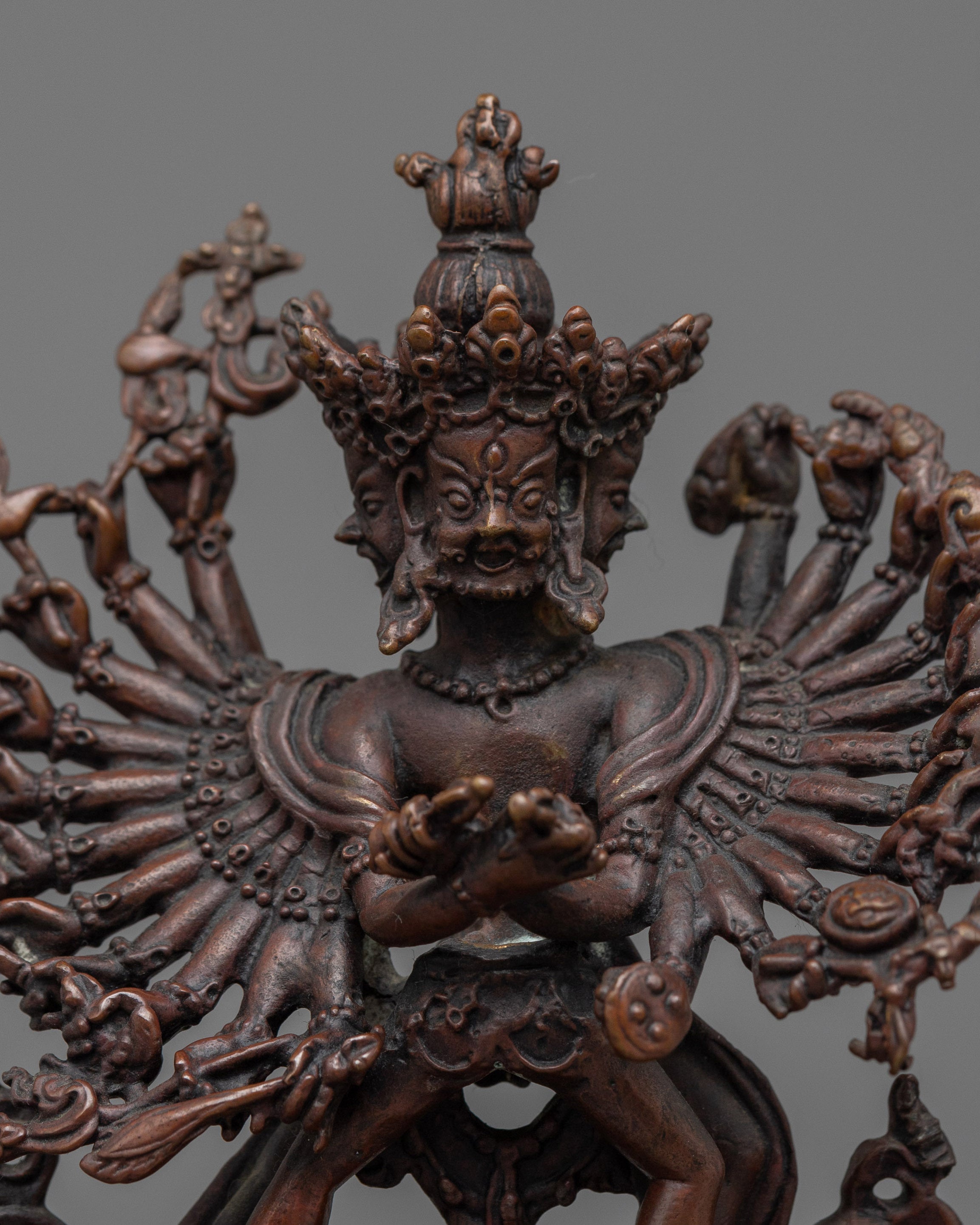 Kalachakra Symbol Sculpture | Yab-Yum Artwork for Rituals