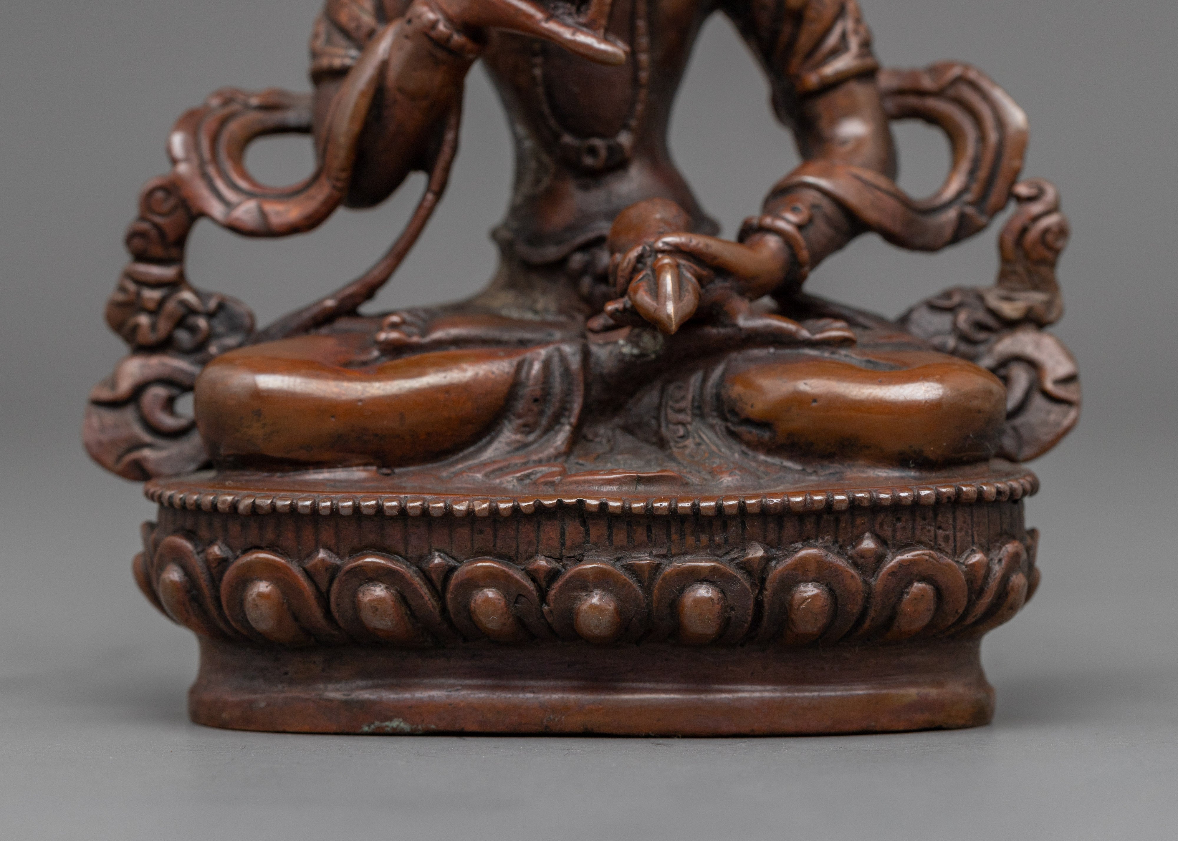 Guru Vajrasattva Statue | Oxidized Copper Buddhist Artwork