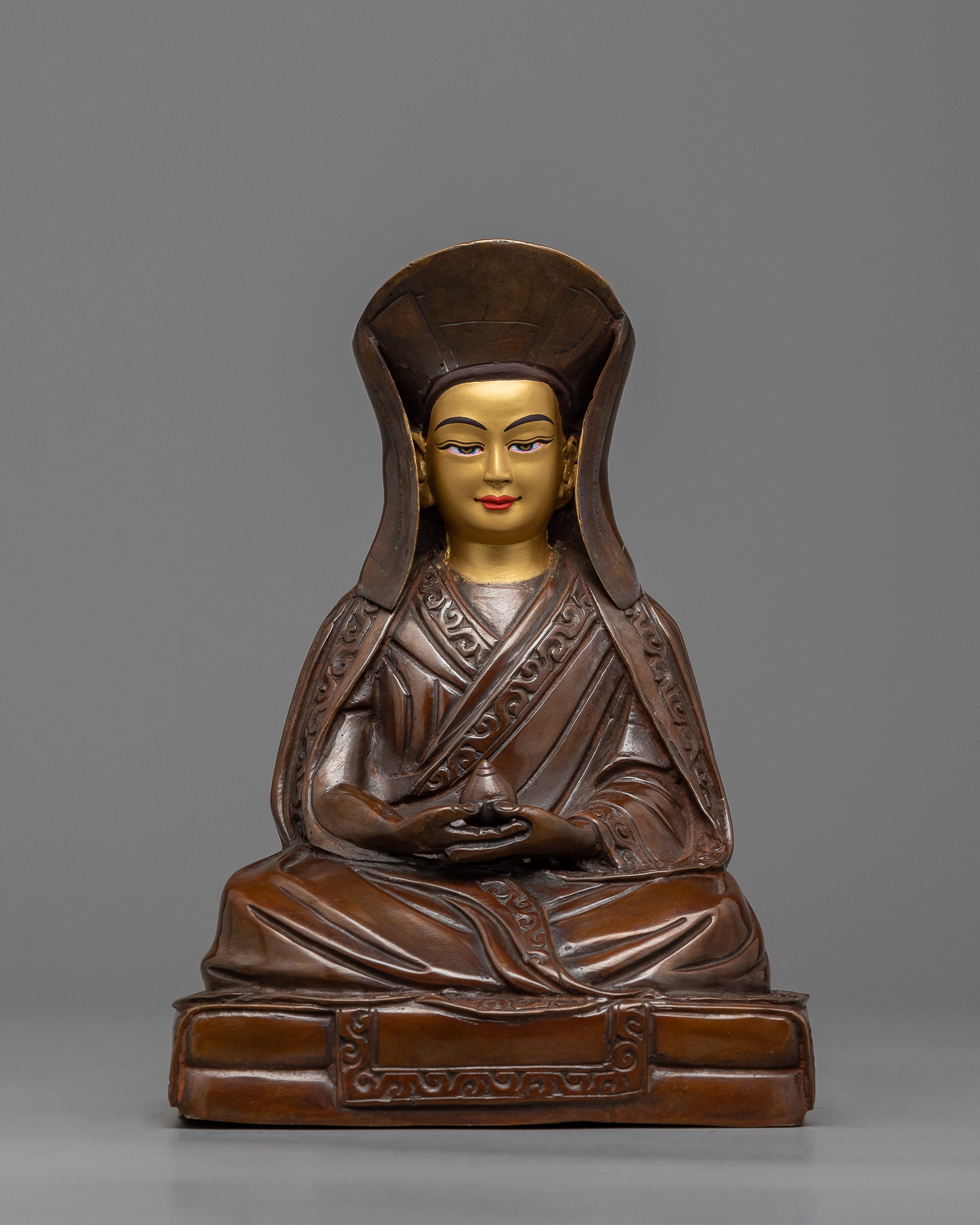 Tibetan Buddhist Teachers Statue Set | Marpa, Milarepa & Gampopa Artwork