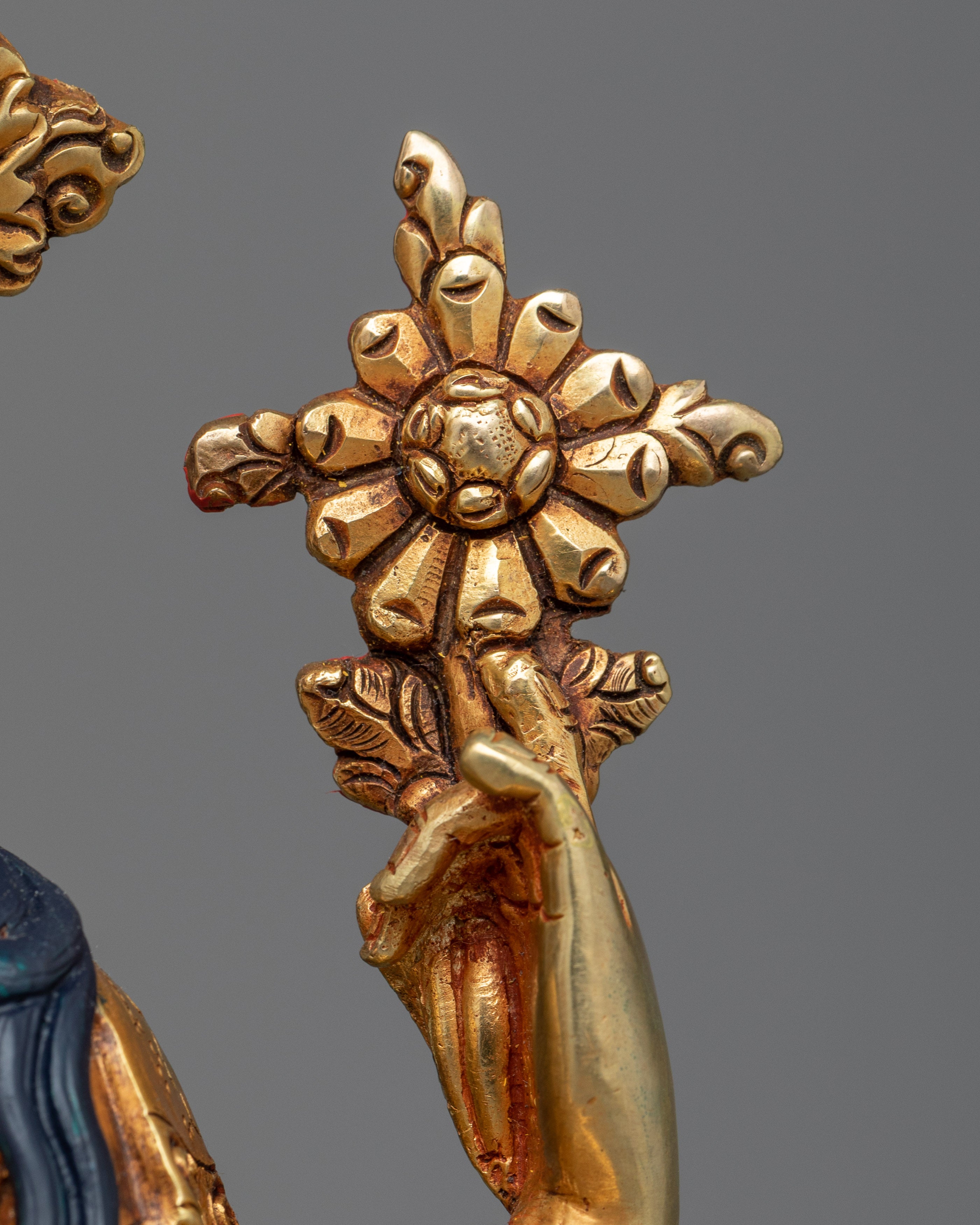 Welcome the Compassionate Presence of Avalokistesvara | 24K Gold-Gilded Copper Statue