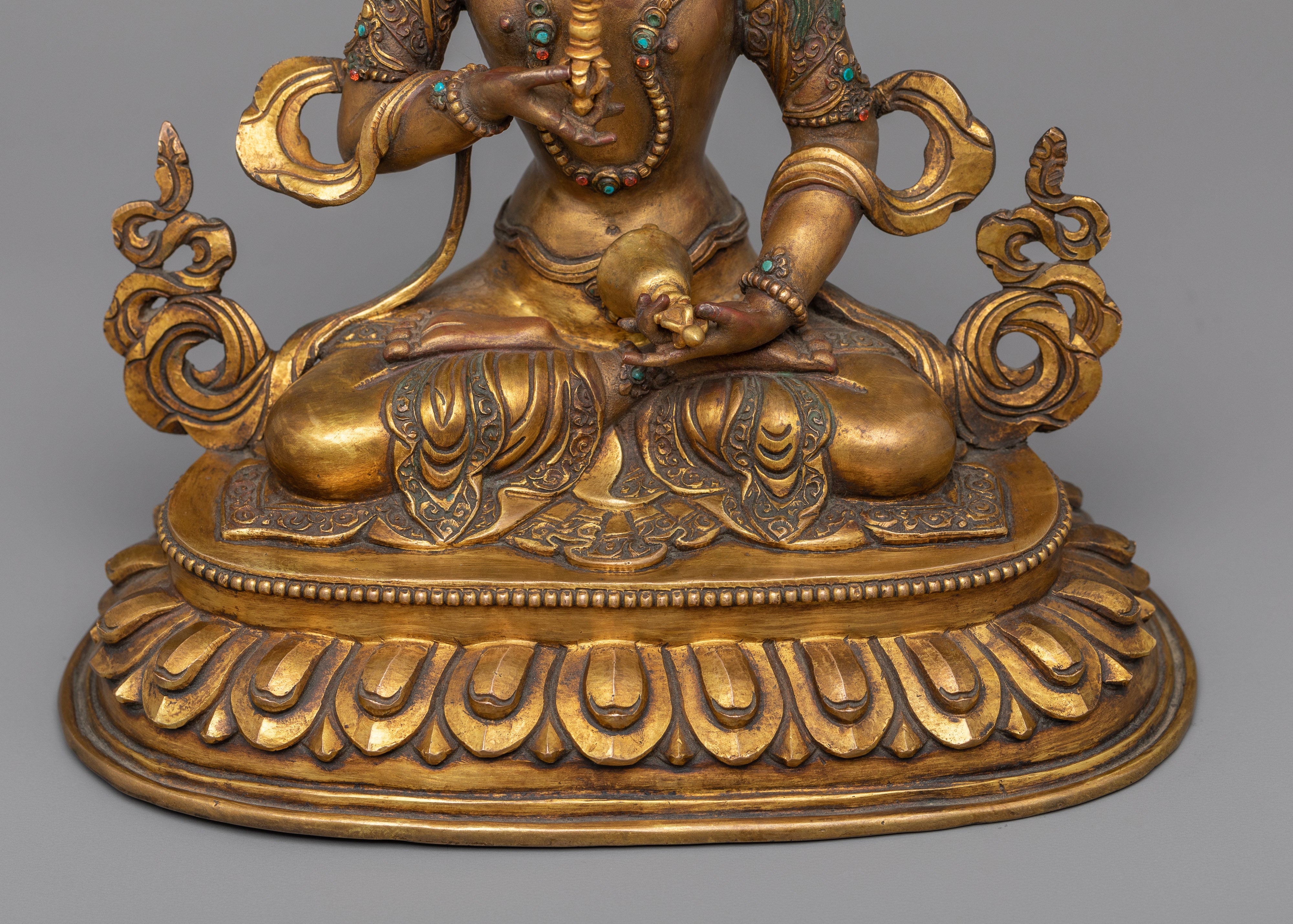 Vajrasattva Mantra Practice Statue | Traditional Himalayan Buddhist Artwork