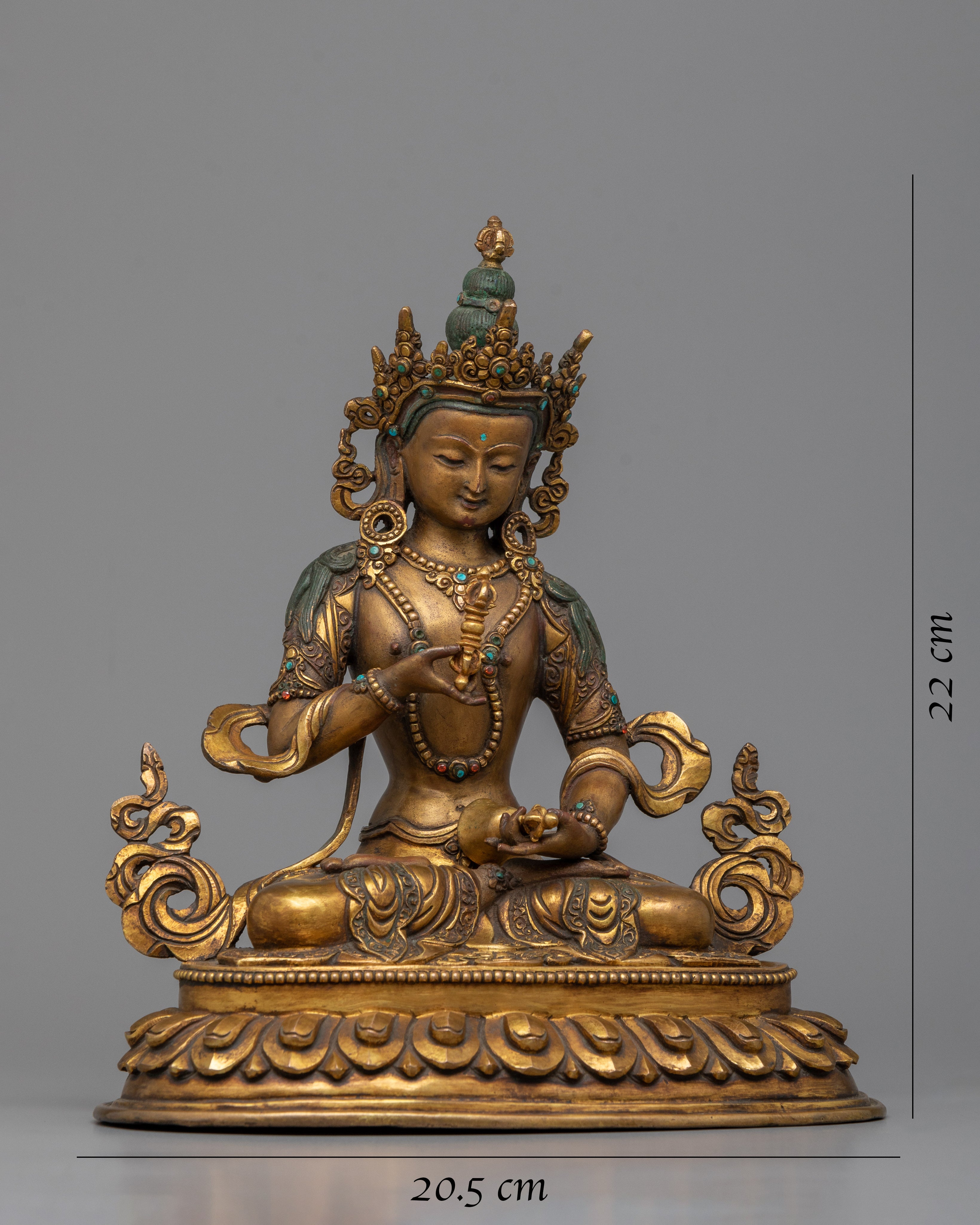 Vajrasattva Mantra Practice Statue | Traditional Himalayan Buddhist Artwork
