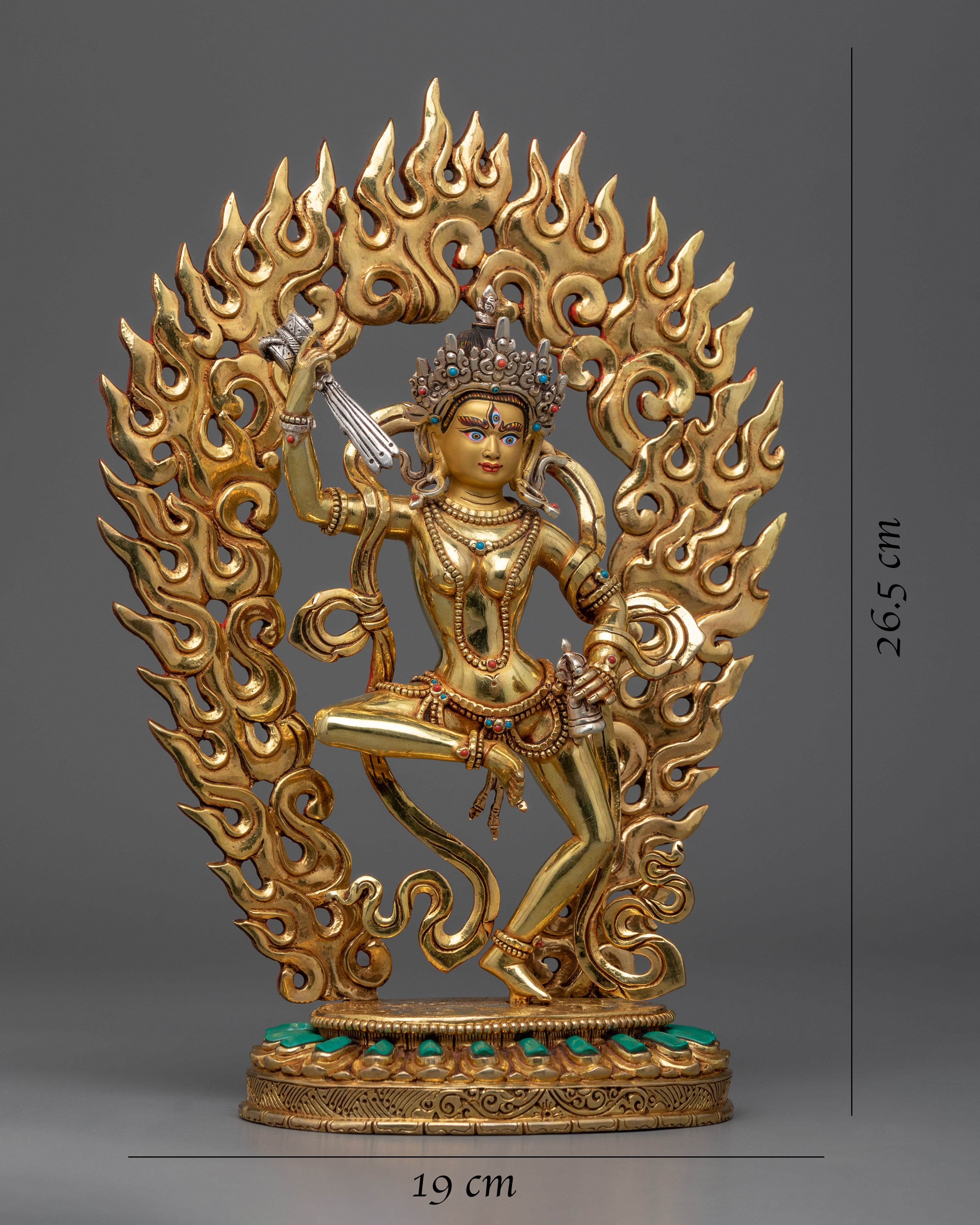 Machig Labdron Statue | Gold Gilded Buddhist Handmade Sculptures