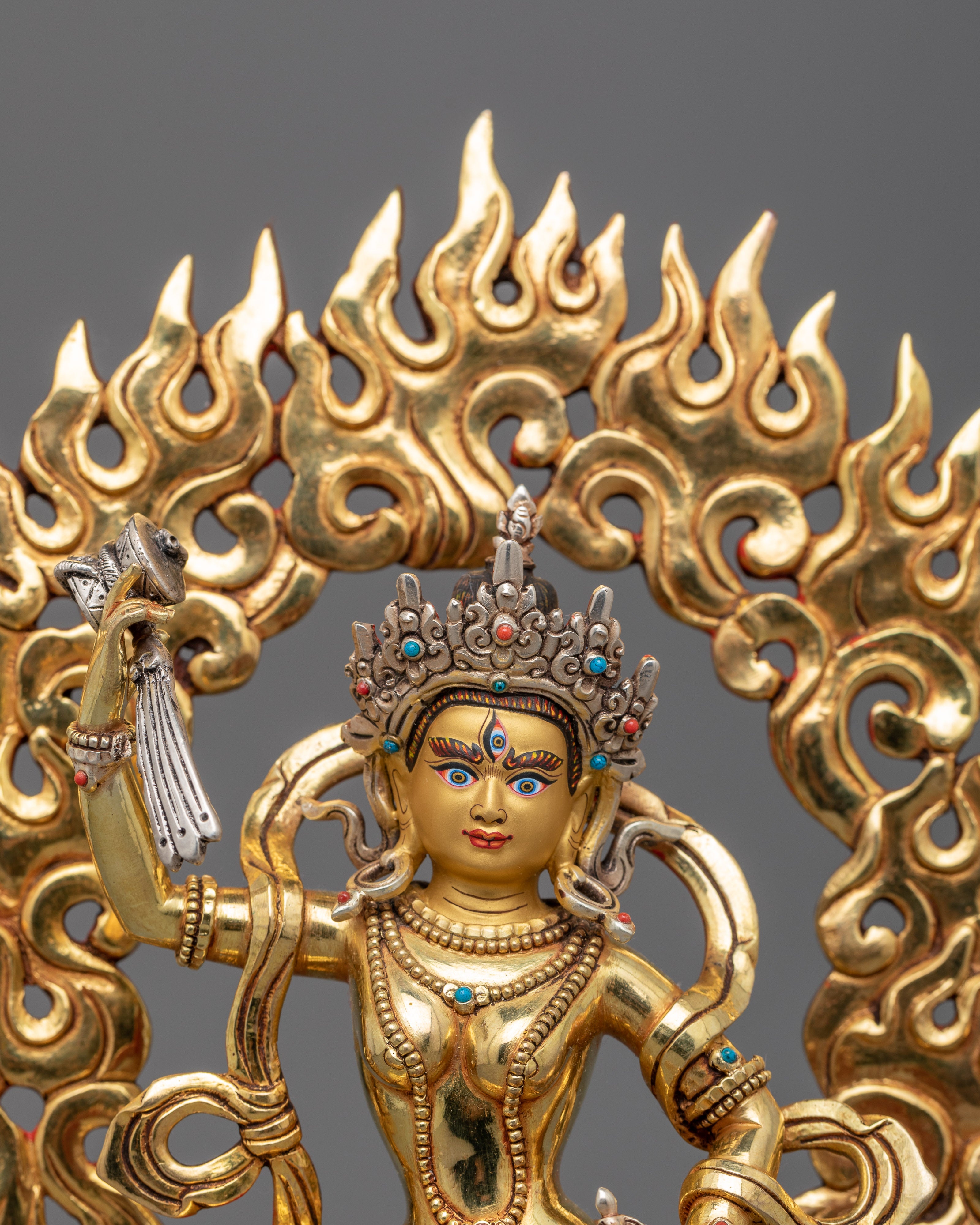 Machig Labdron Statue | Gold Gilded Buddhist Handmade Sculptures