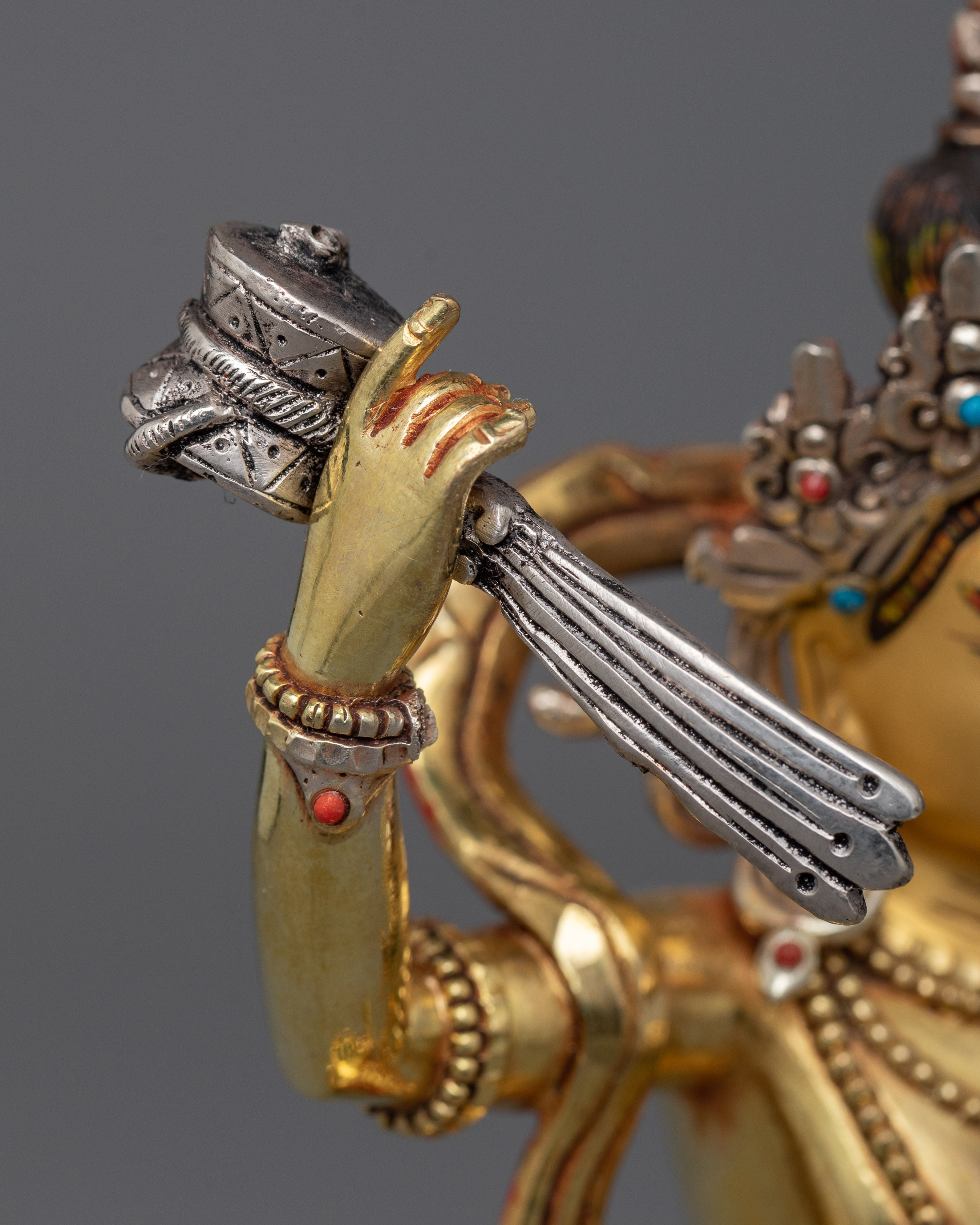 Machig Labdron Statue | Gold Gilded Buddhist Handmade Sculptures