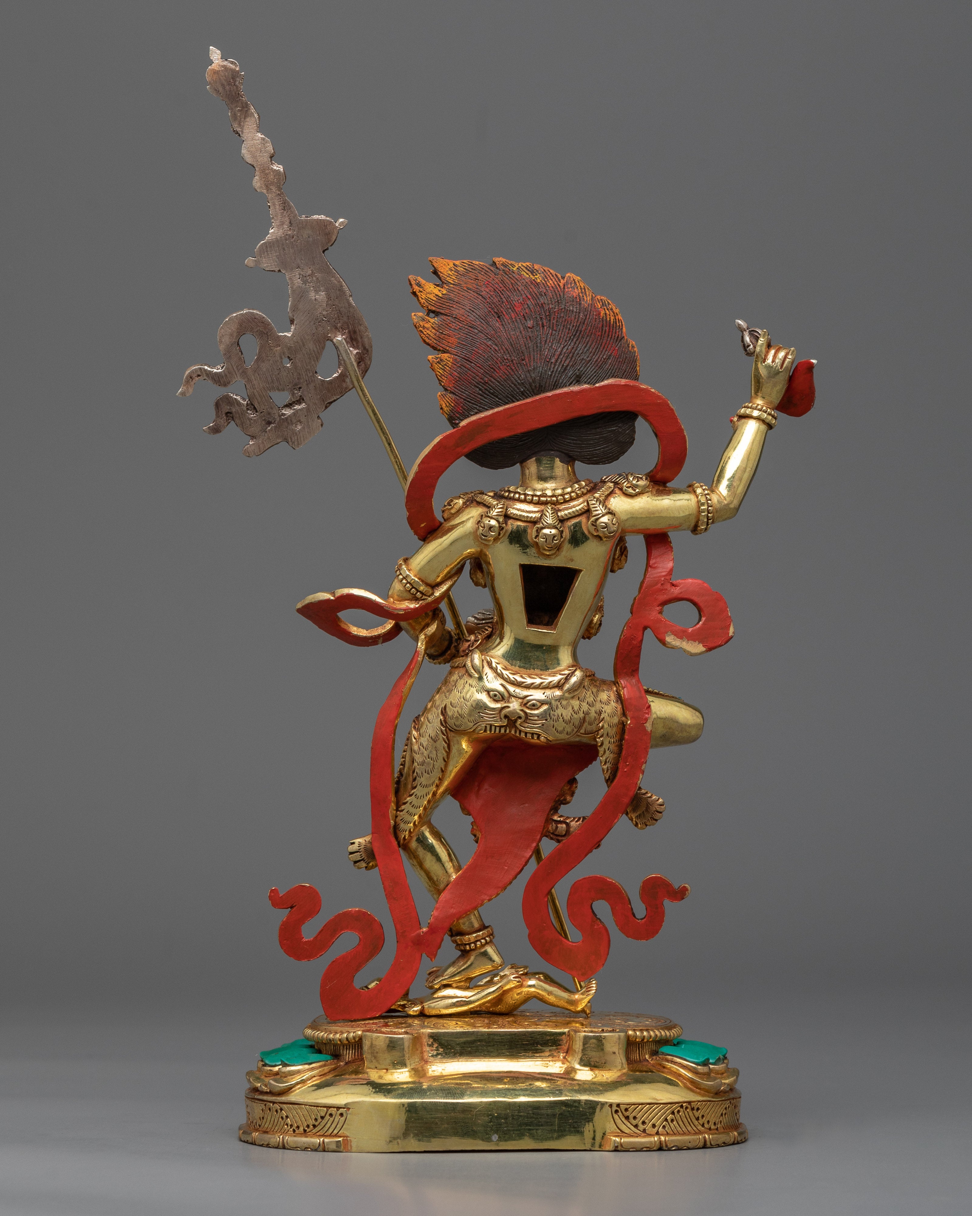 Dakini Simhamukha Statue | Lion-Headed Dakini Artwork, Made in Nepal