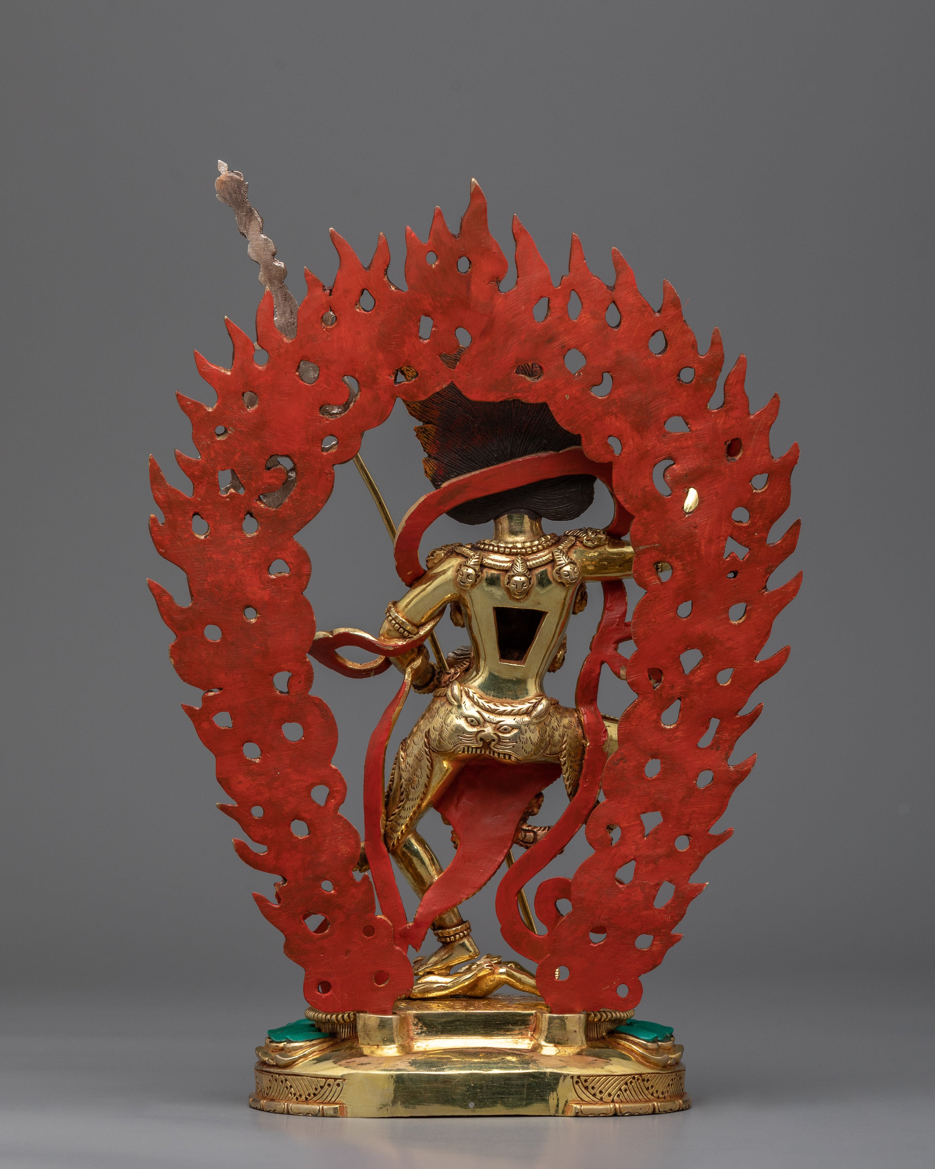 Dakini Simhamukha Statue | Lion-Headed Dakini Artwork, Made in Nepal