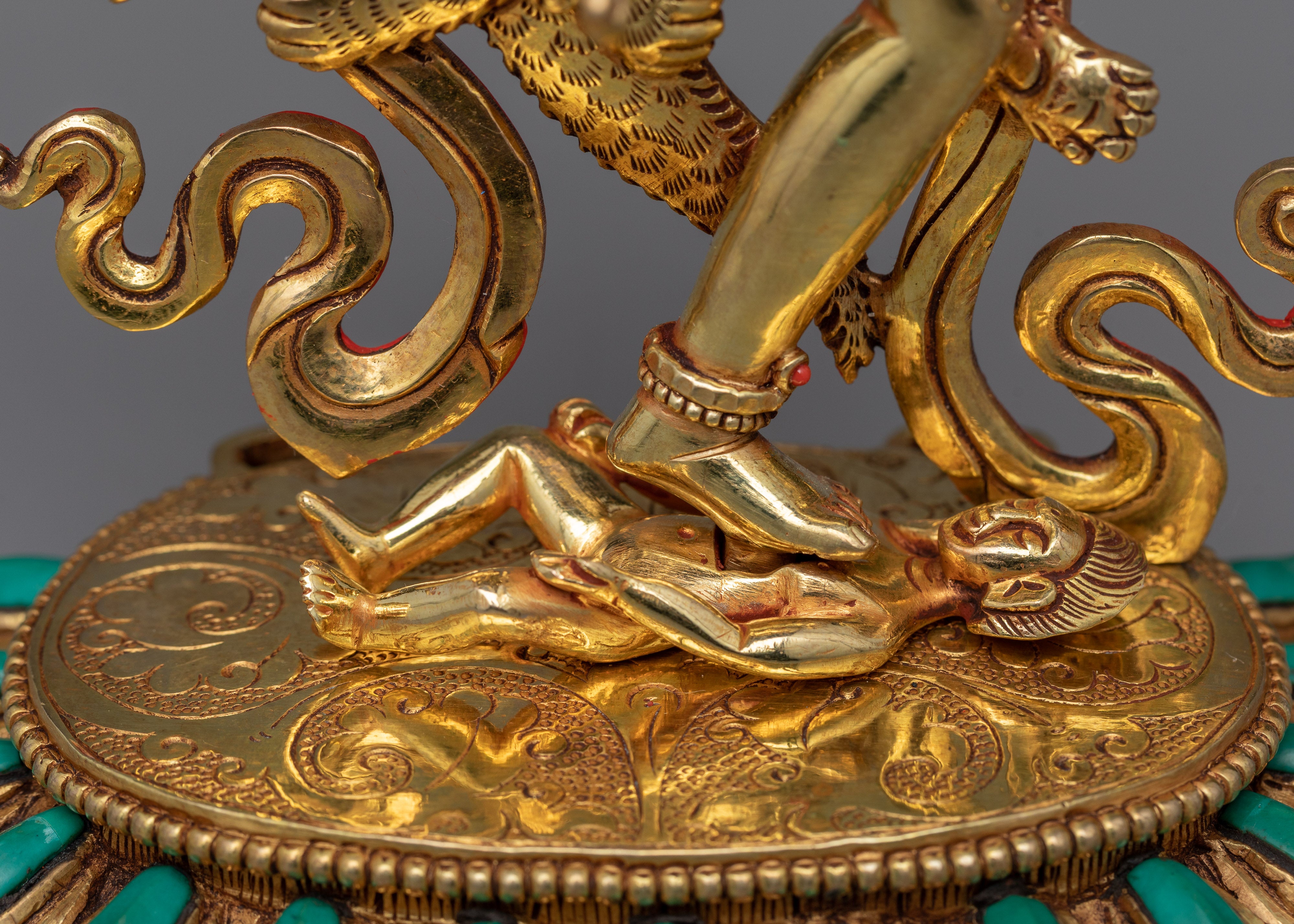 Dakini Simhamukha Statue | Lion-Headed Dakini Artwork, Made in Nepal