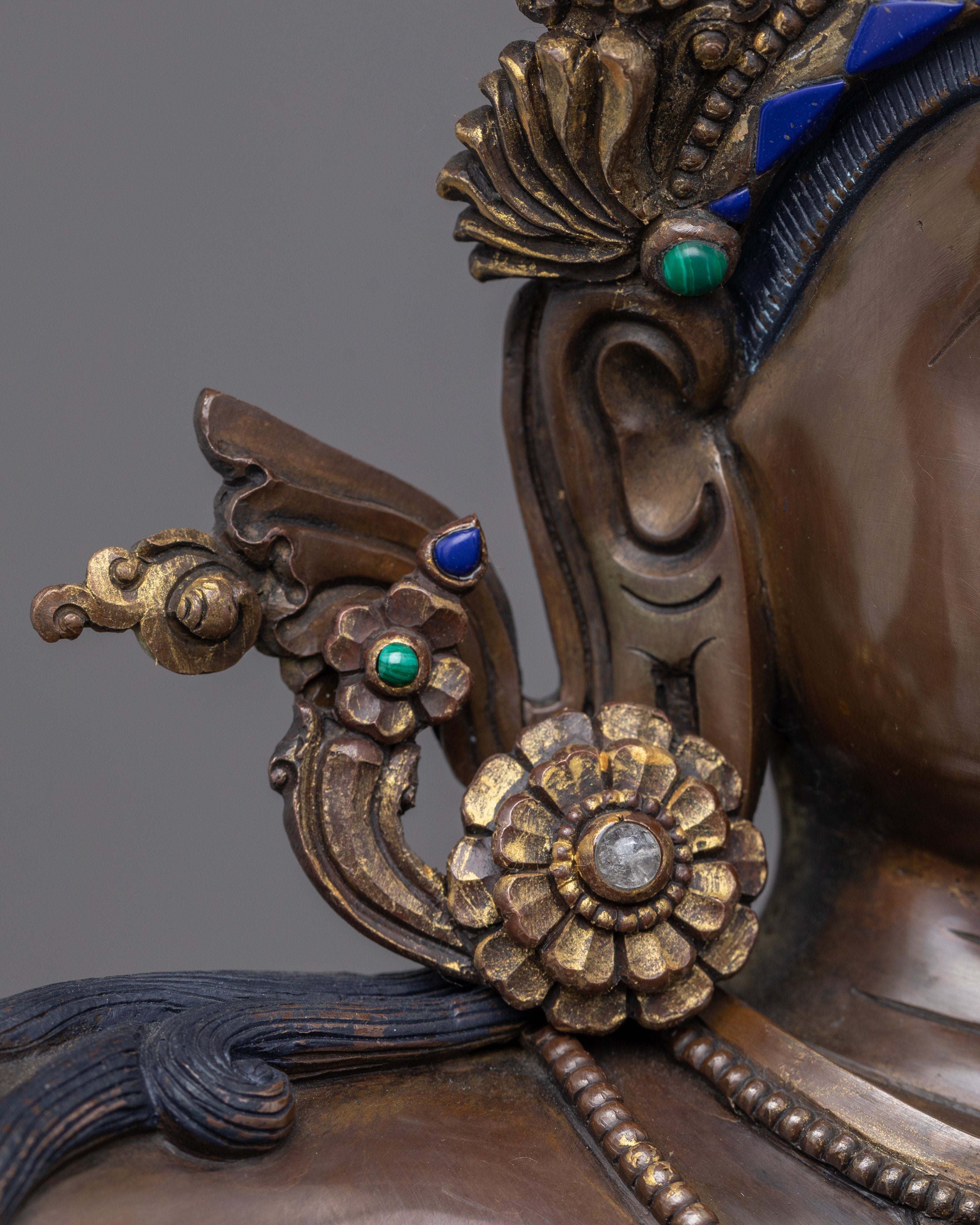 Manjushri Bodhisattva Mantra Practice Statue | Manjughosha, Bodhisattva of Wisdom