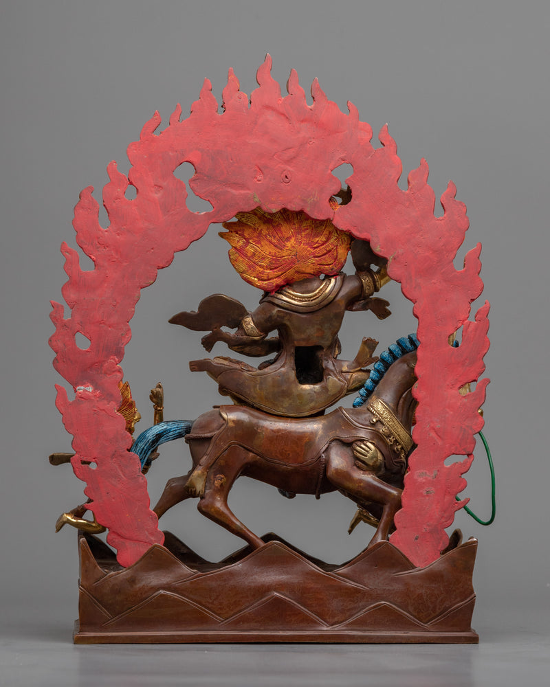 Palden Lhamo Empowerment Sculpture | Handmade in Nepal, Himalayan Buddhist Art