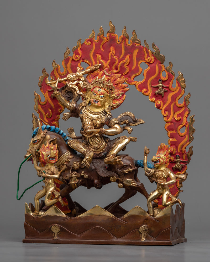 Palden Lhamo Empowerment Sculpture | Handmade in Nepal, Himalayan Buddhist Art