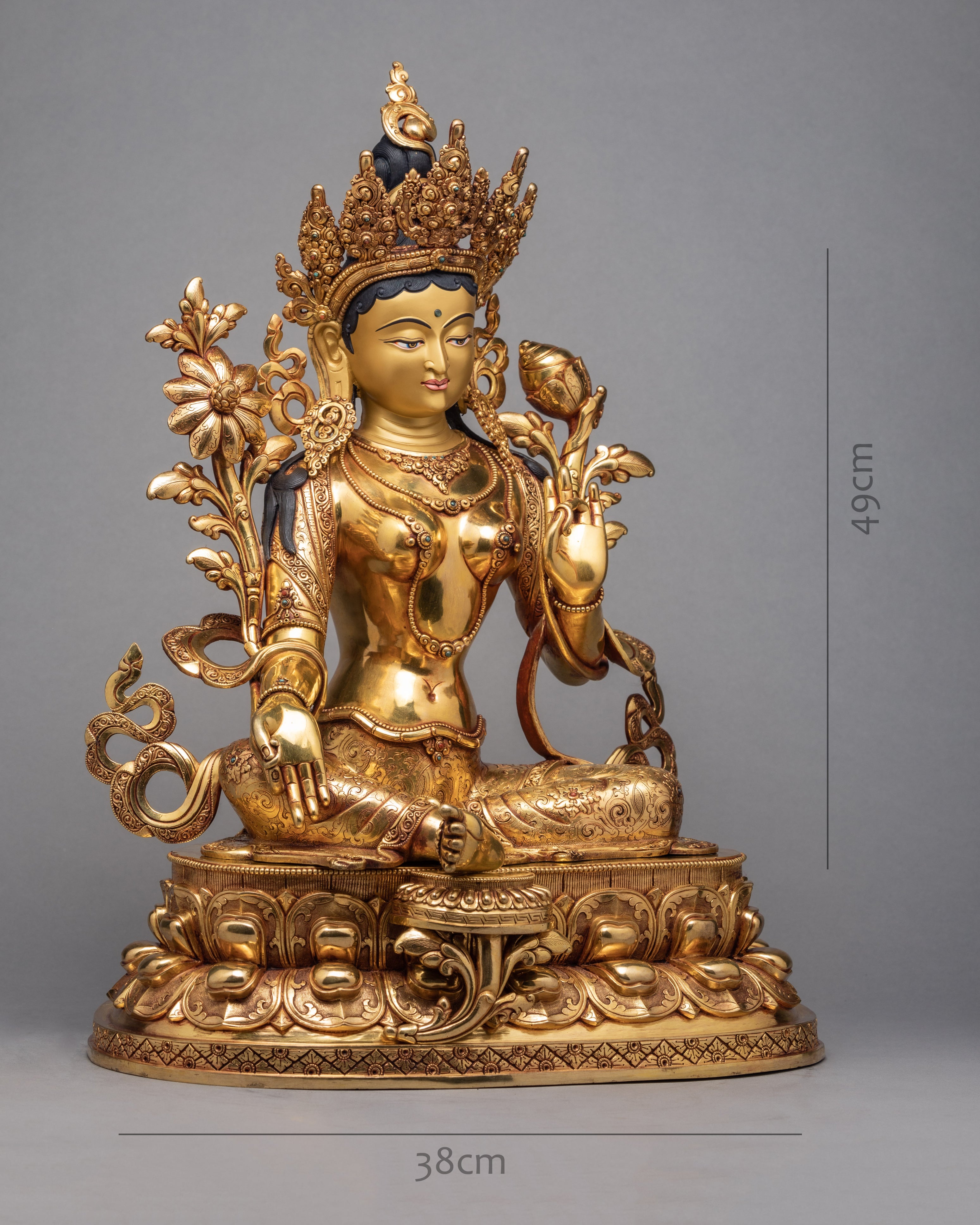 green tara statue