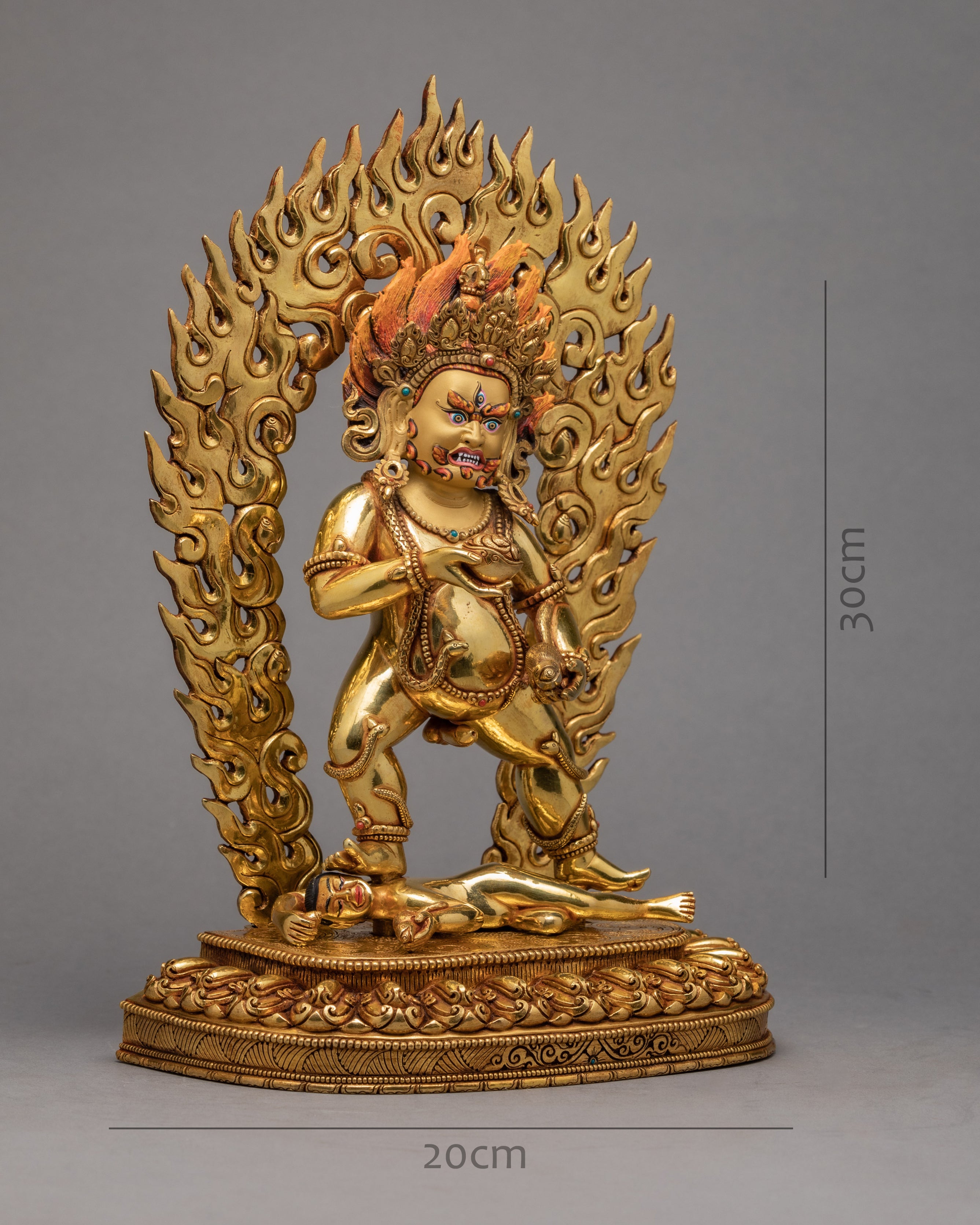 black dzambala statue