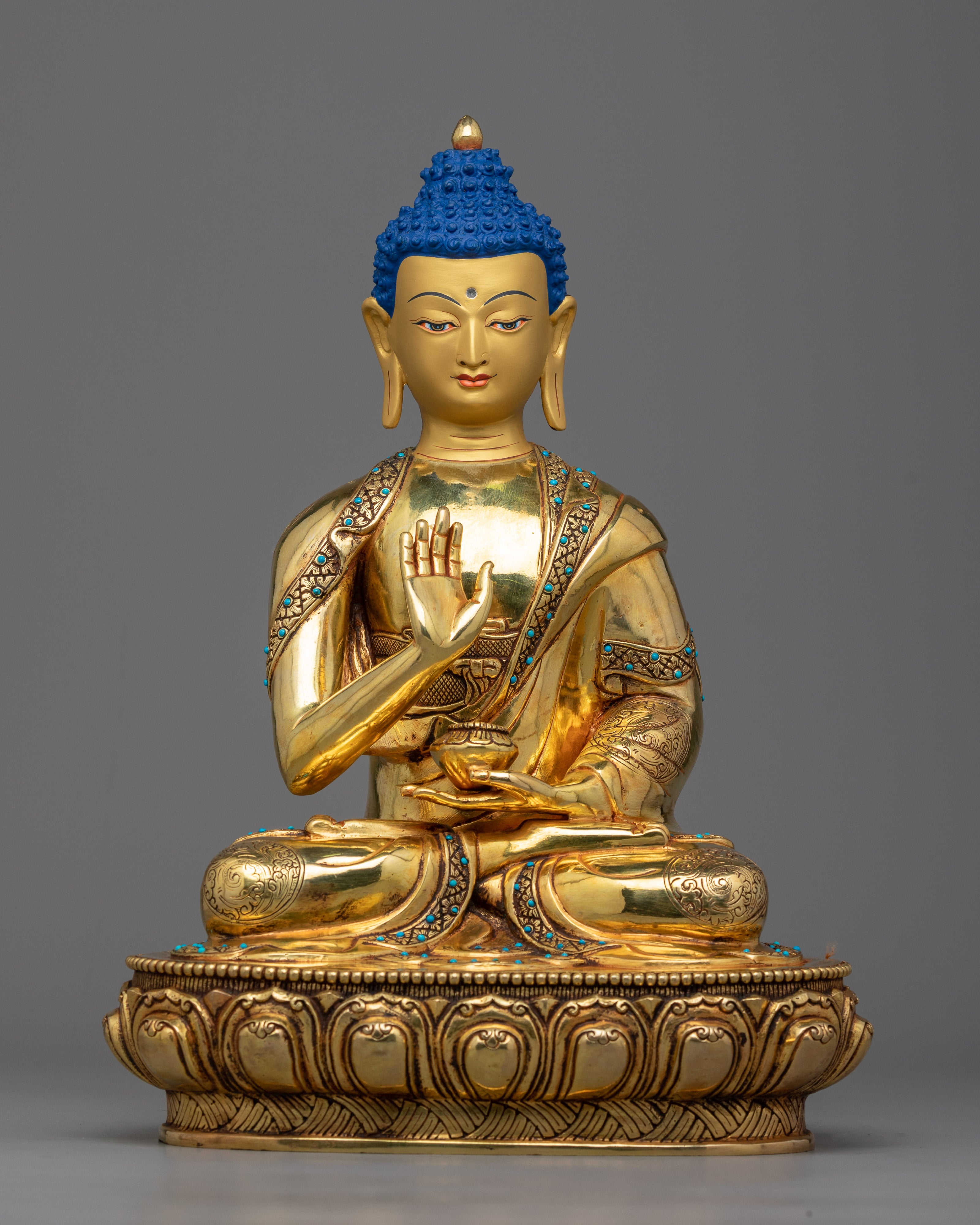 Five Cosmic Buddhas Statue Set | Aksobhya, Amitabha, Amoghasiddhi, Ratnasaṃbhava, Vairocana