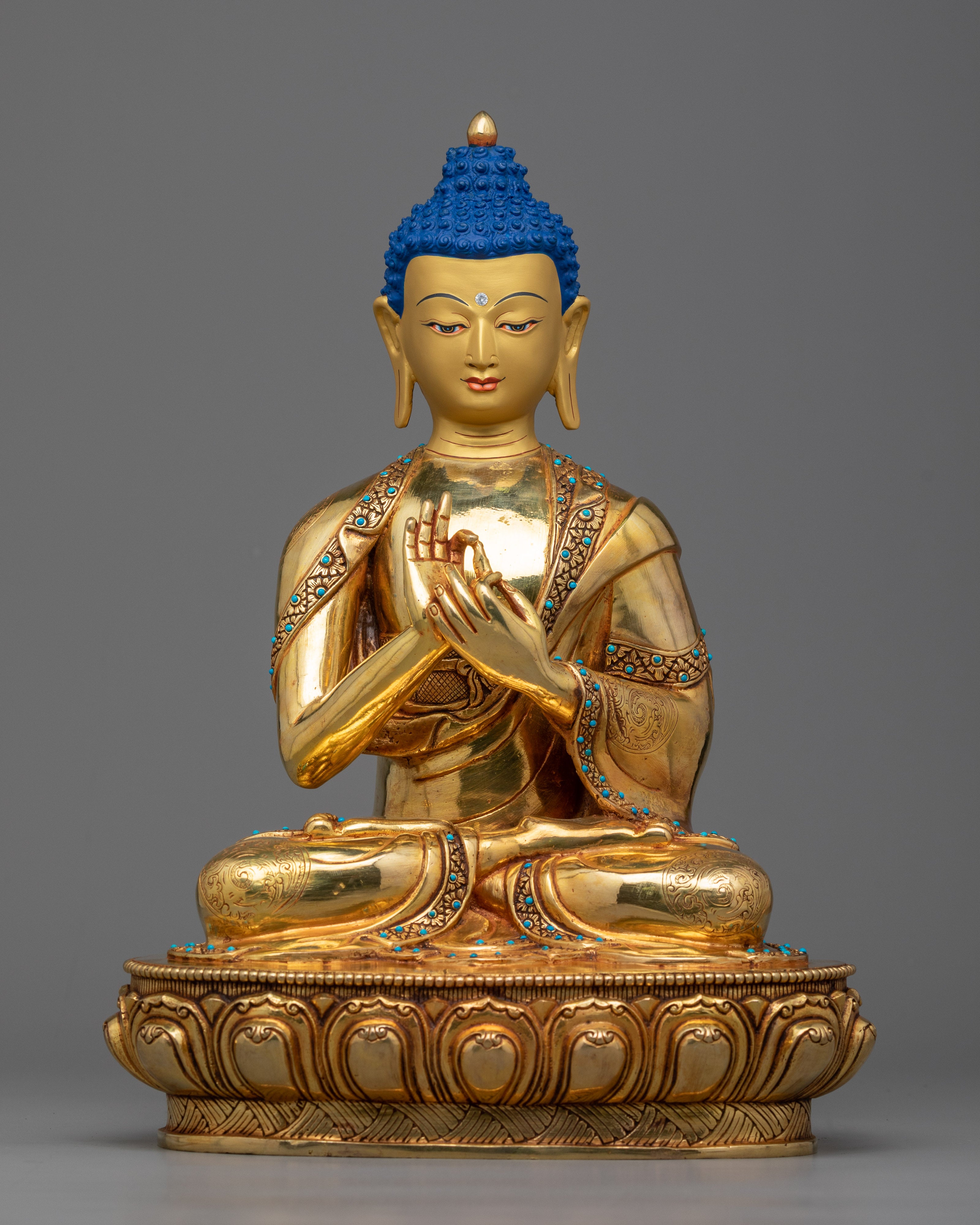 Five Cosmic Buddhas Statue Set | Aksobhya, Amitabha, Amoghasiddhi, Ratnasaṃbhava, Vairocana