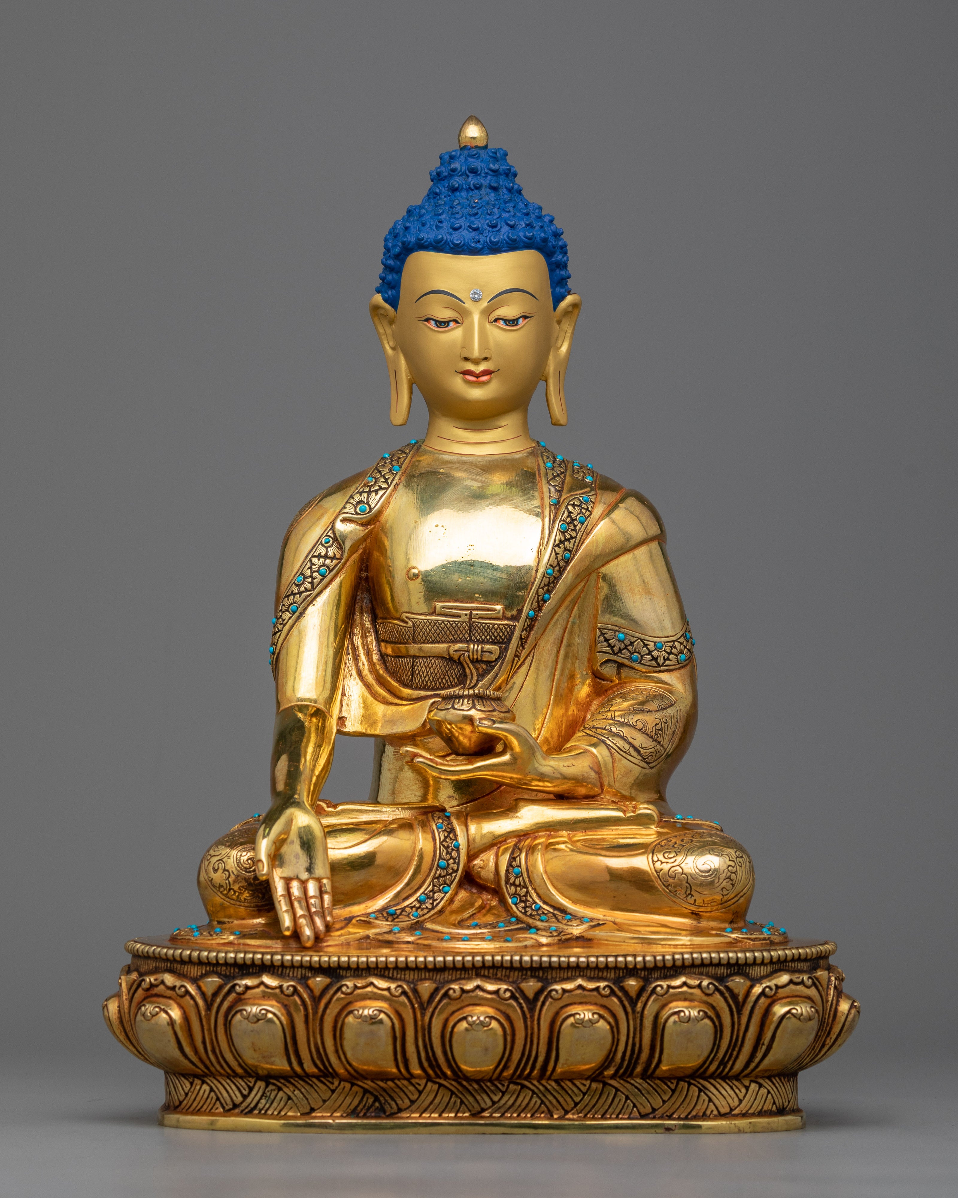 Five Cosmic Buddhas Statue Set | Aksobhya, Amitabha, Amoghasiddhi, Ratnasaṃbhava, Vairocana
