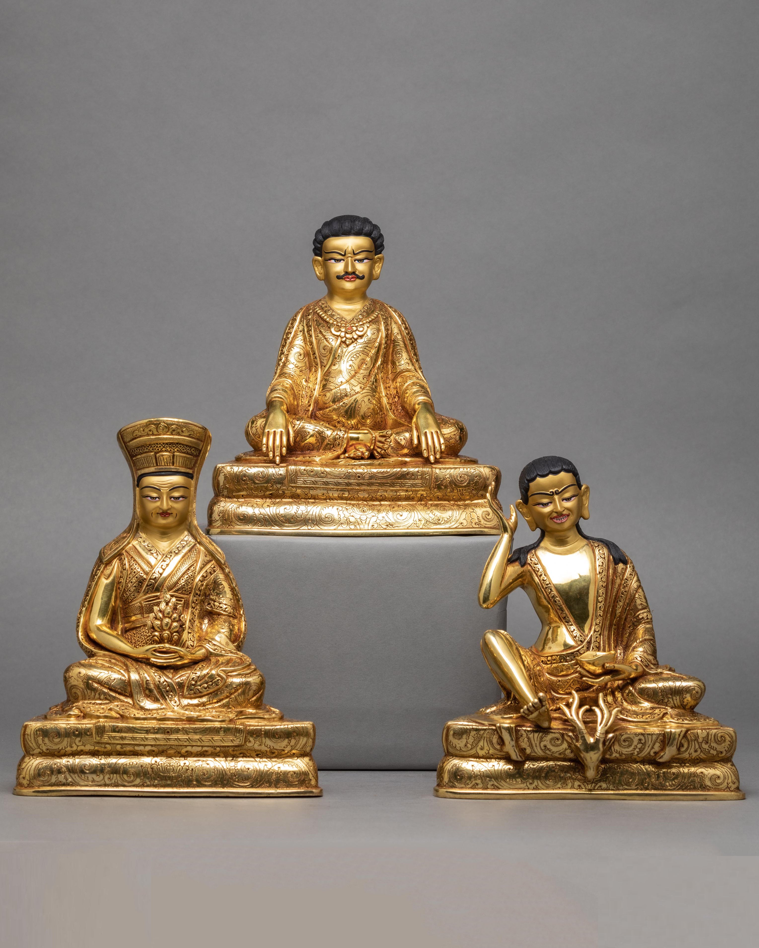 Marpa Milarepa Gampopa Statue