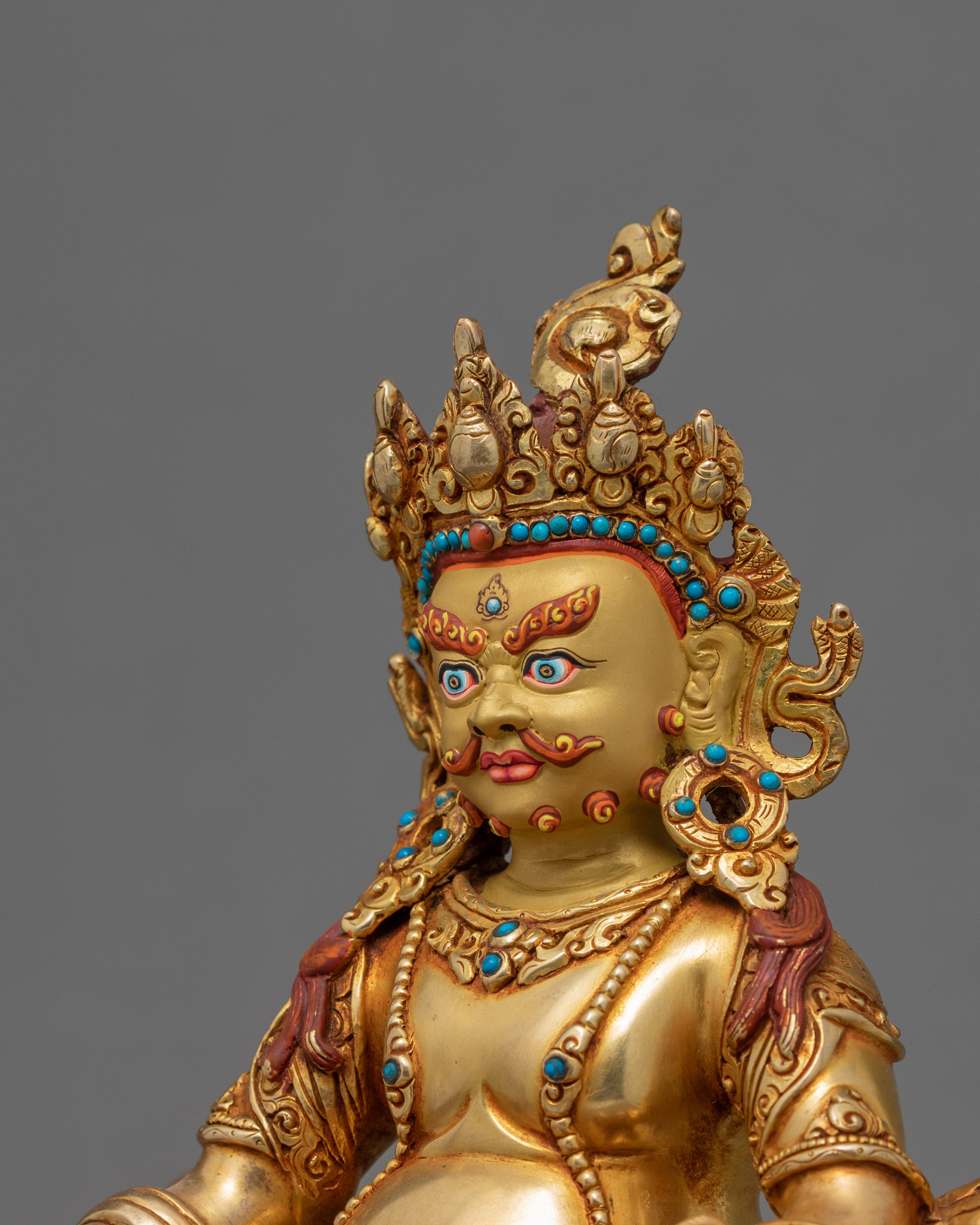 Dzambhala Gold Statue | Deity Of Wealth