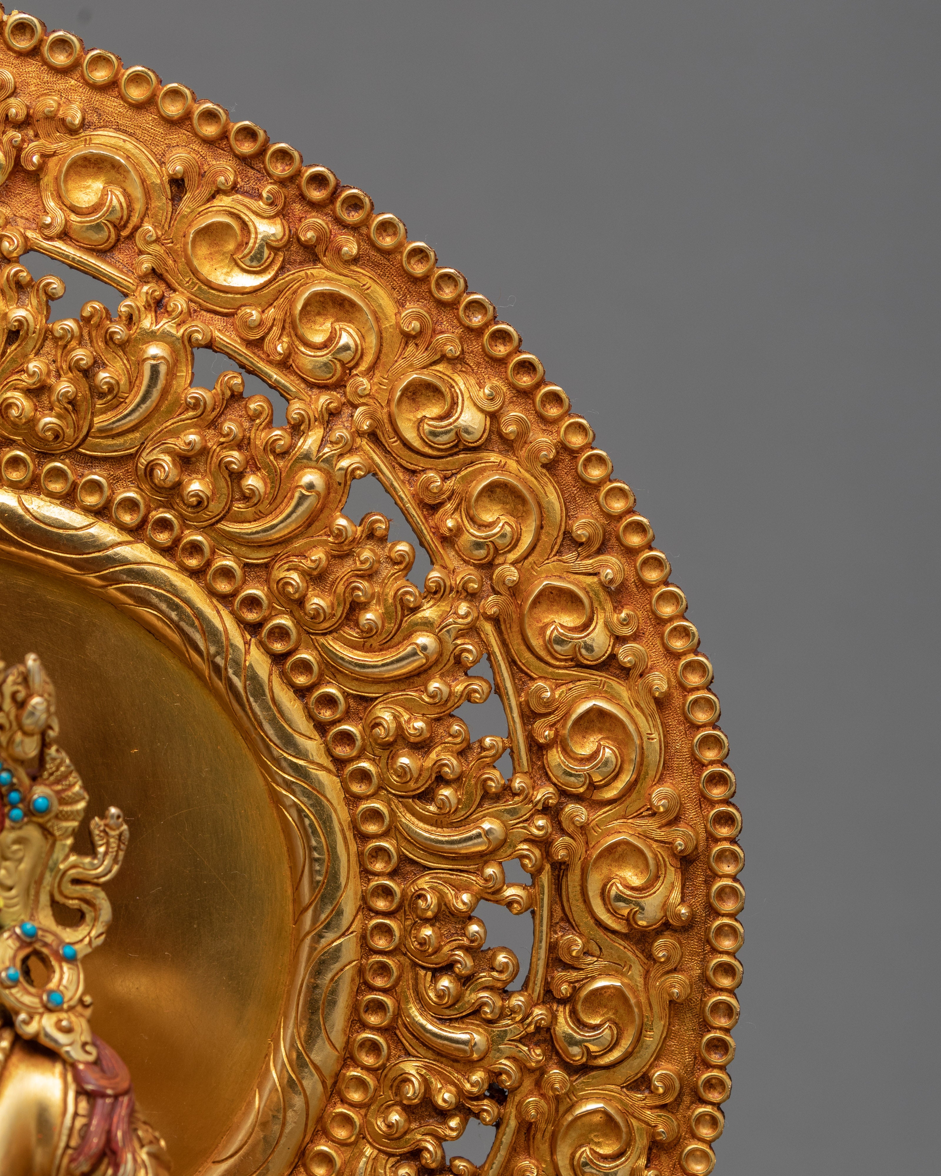 Dzambhala Gold Statue | Deity Of Wealth