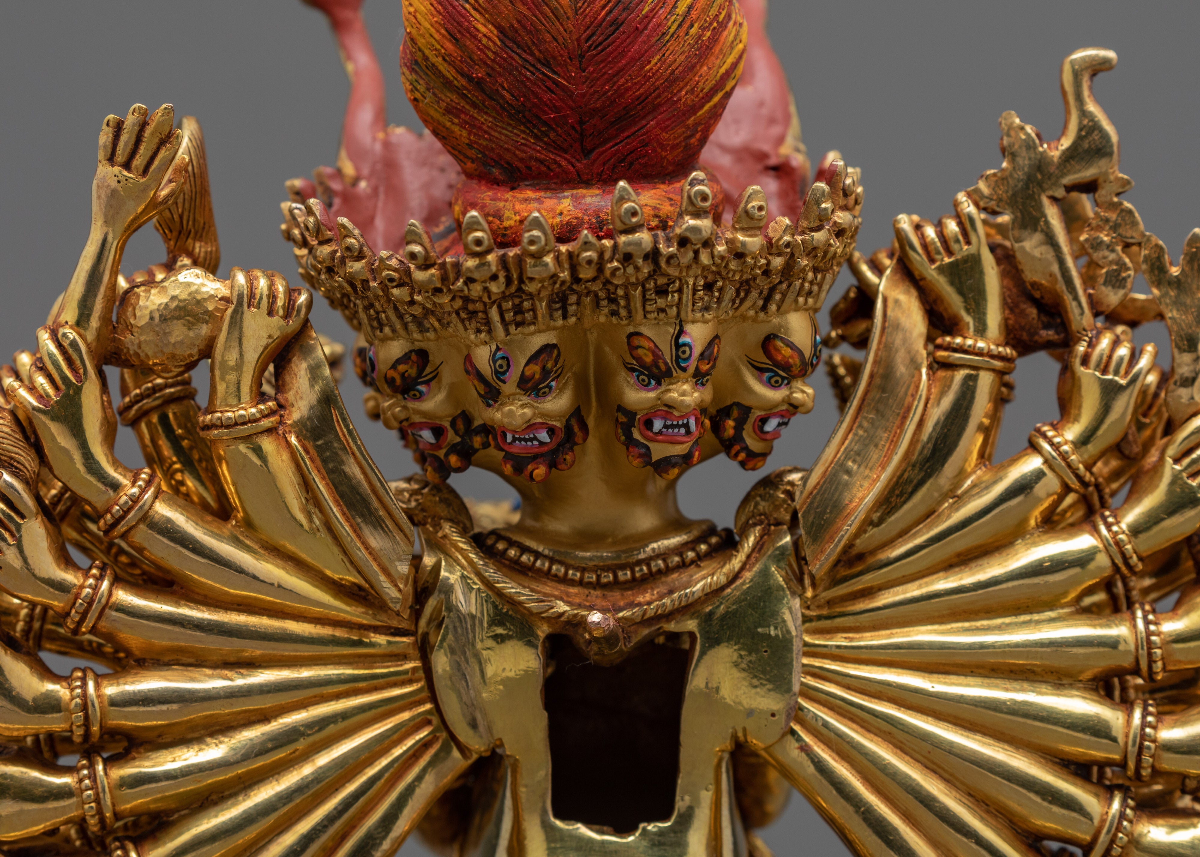 Yamantaka With Consort | Buffalo Headed Deity | Buddhist Statue