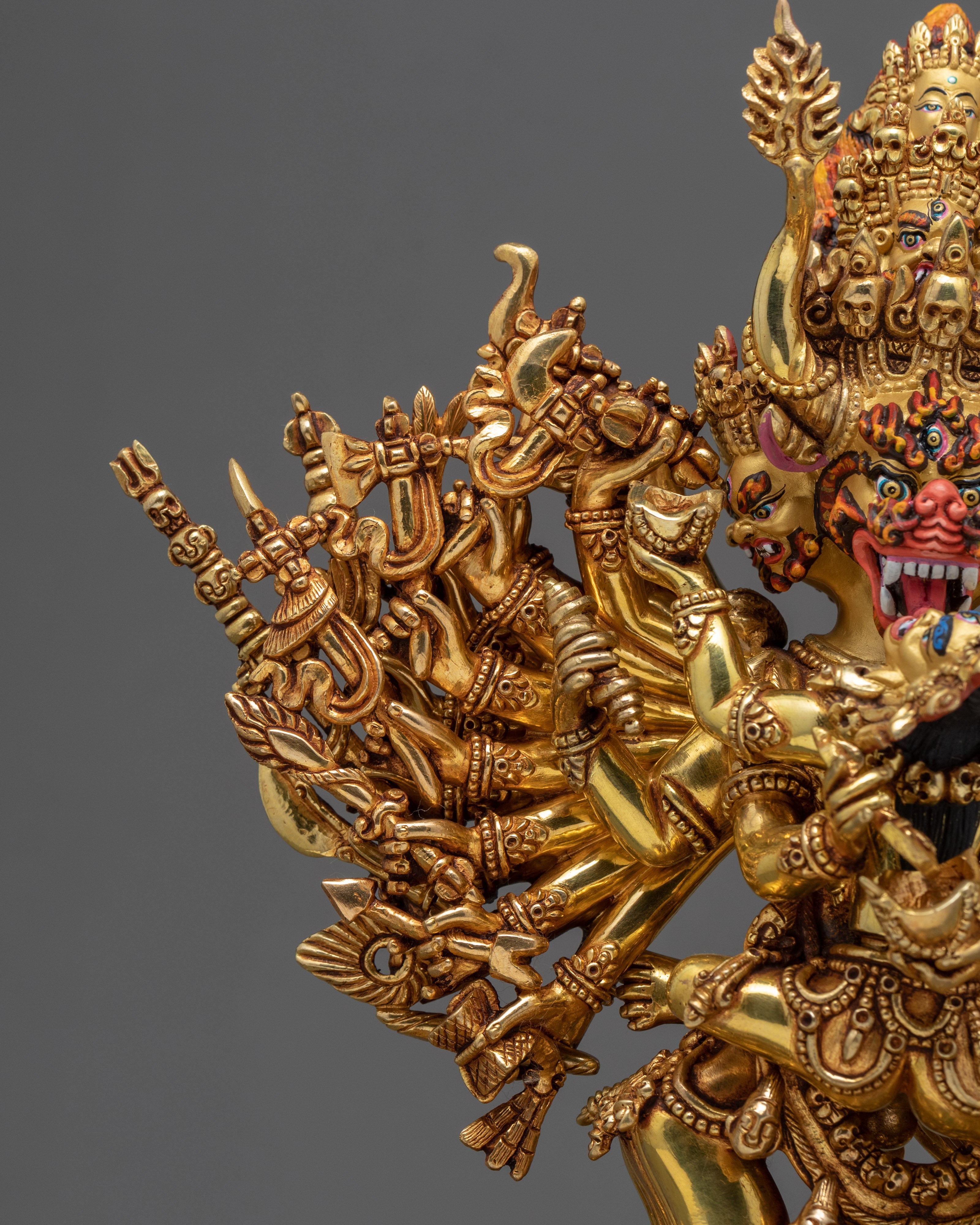 Yamantaka With Consort | Buffalo Headed Deity | Buddhist Statue