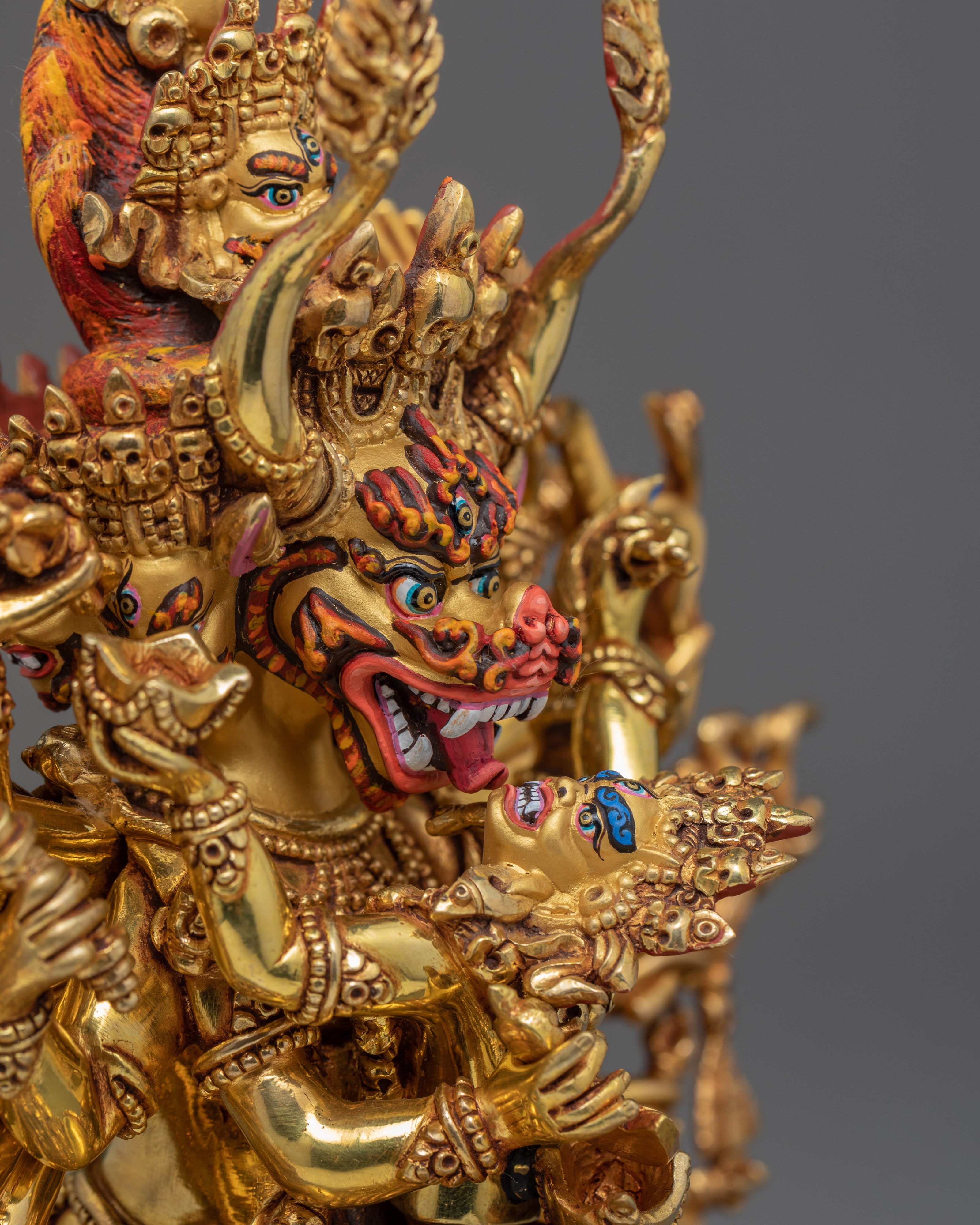 Yamantaka With Consort | Buffalo Headed Deity | Buddhist Statue