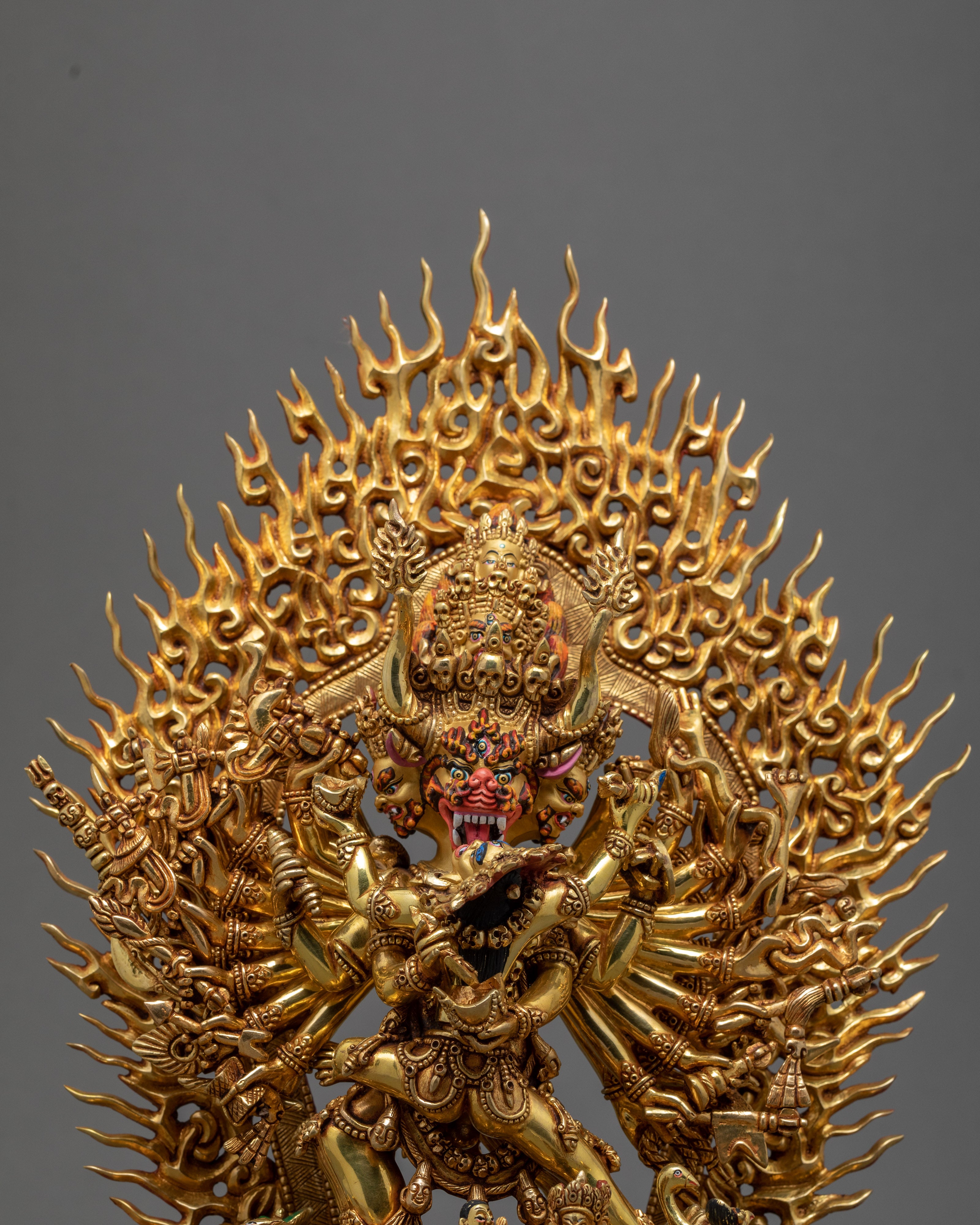 Yamantaka With Consort | Buffalo Headed Deity | Buddhist Statue
