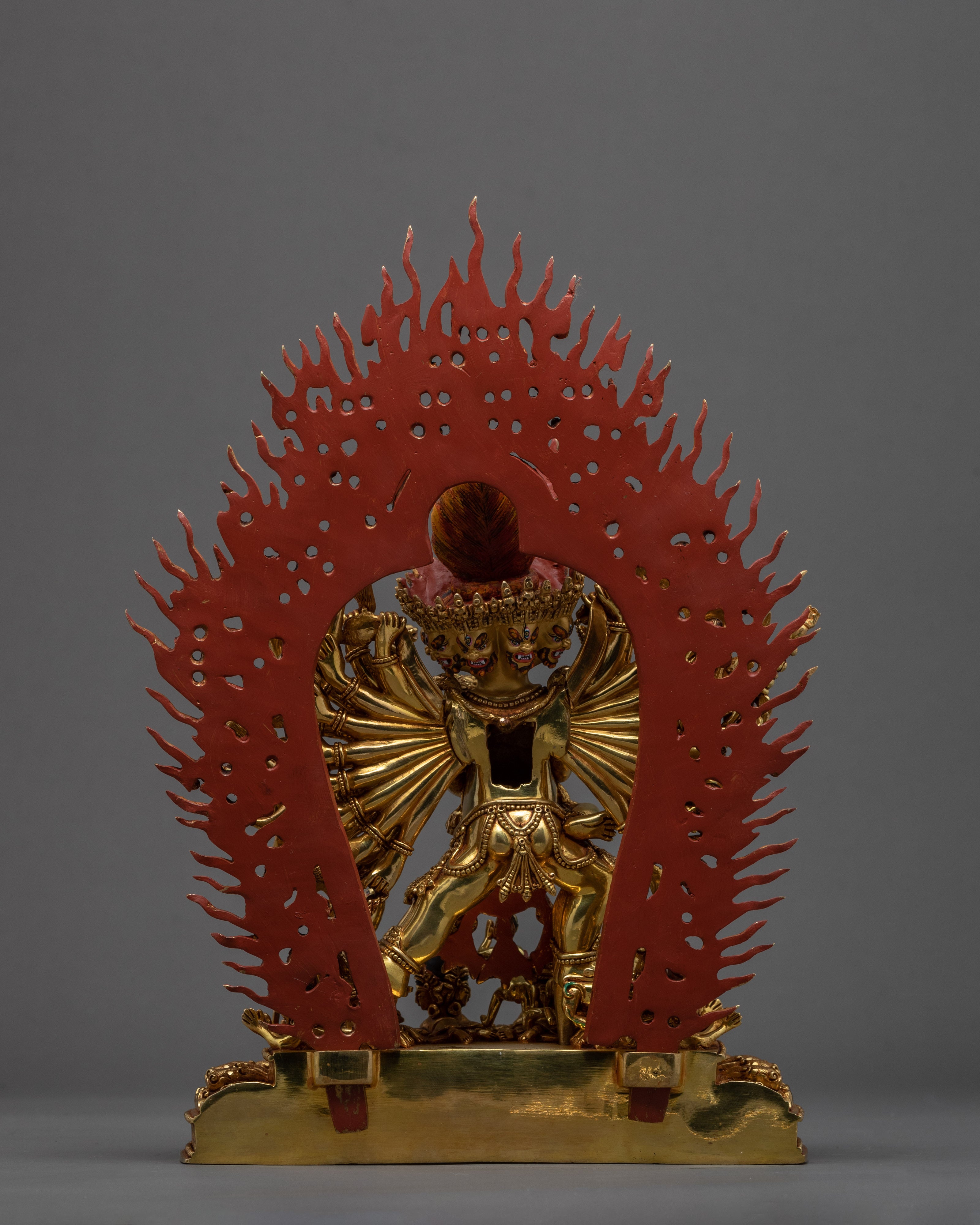 Yamantaka With Consort | Buffalo Headed Deity | Buddhist Statue