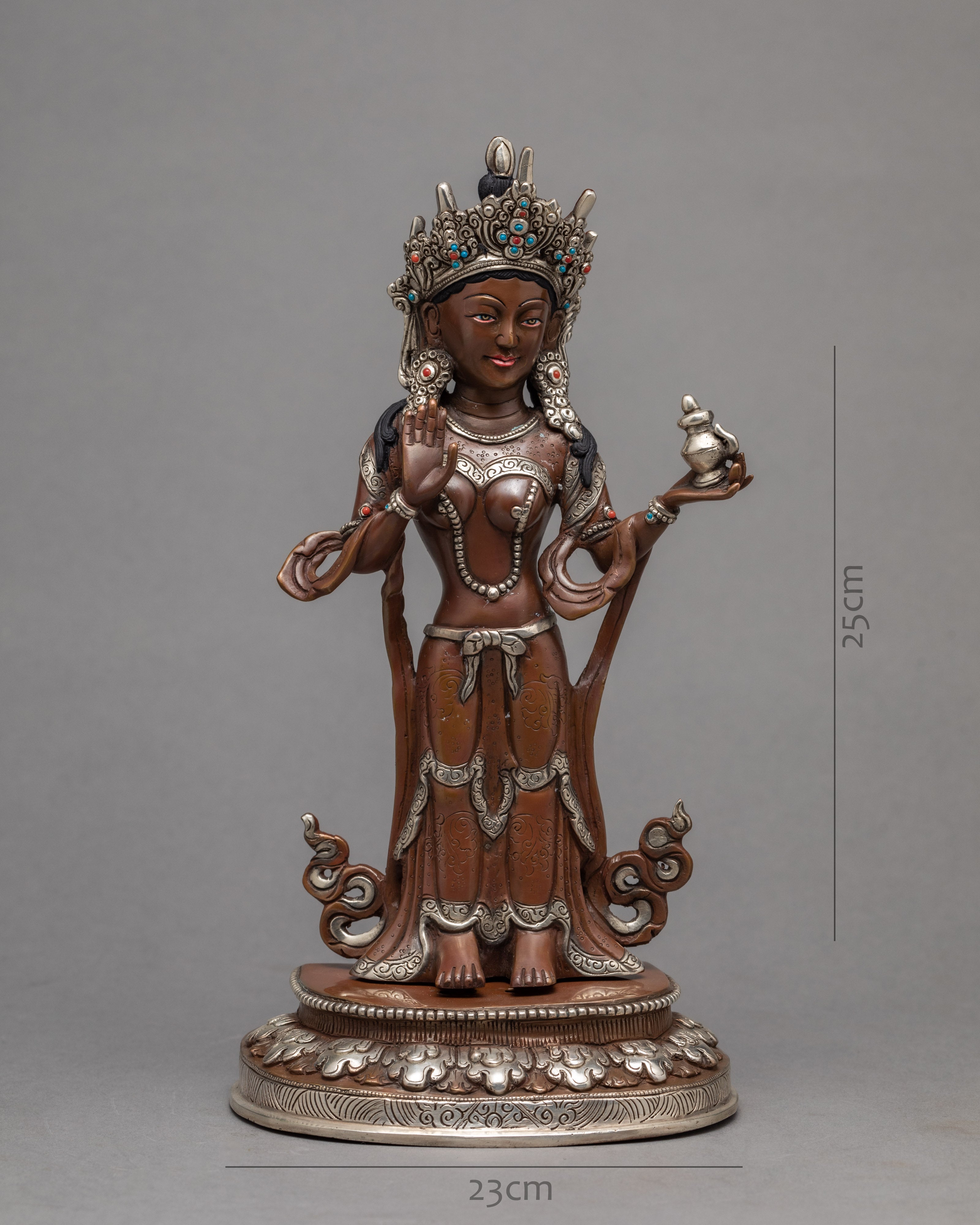 Guru Rinpoche Statue | Padmasambhava With Consorts | Himalayan Statue Art