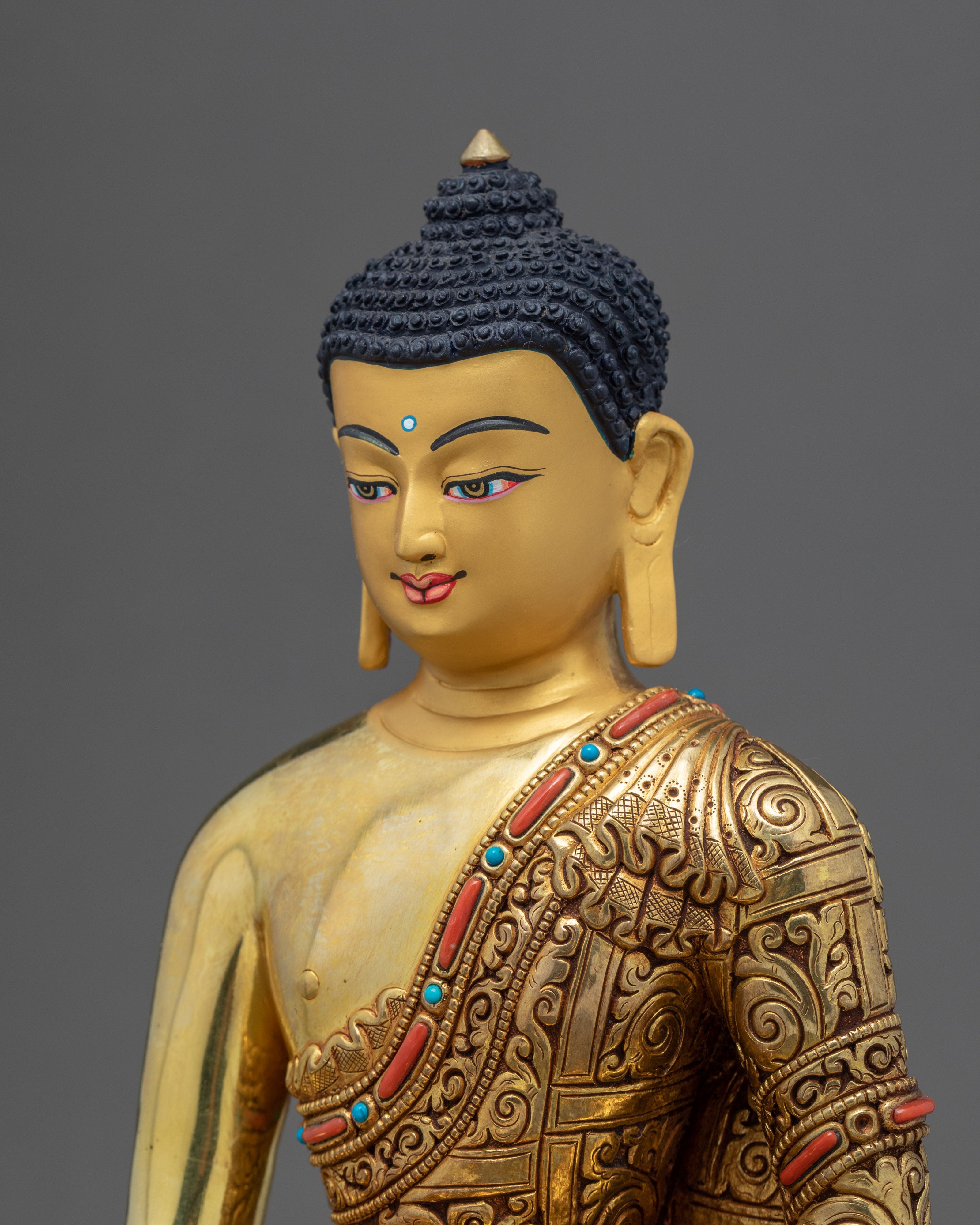 The Buddha Shakyamuni Statue | Hand Carved Buddhist Deity