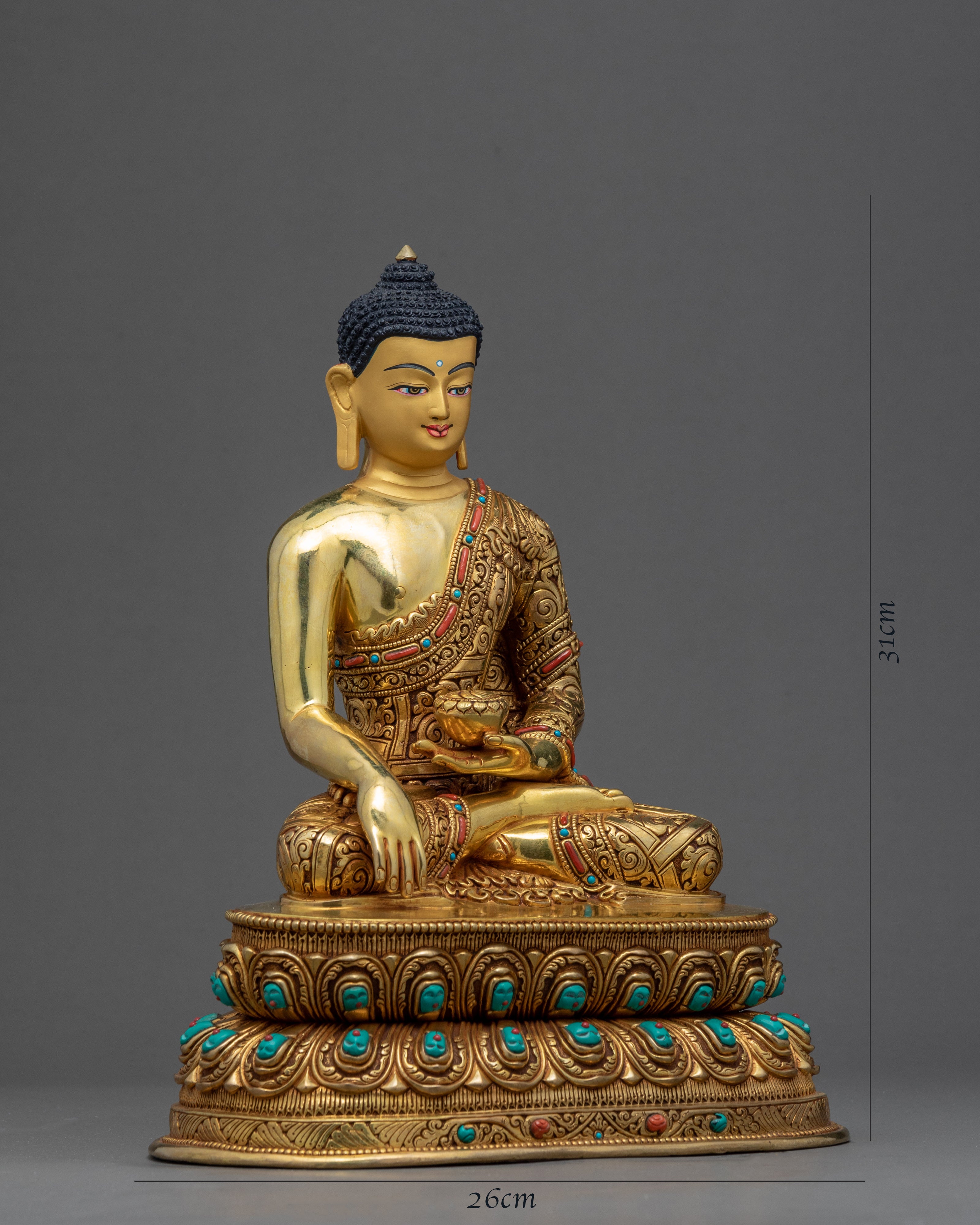 The Buddha Shakyamuni Statue | Hand Carved Buddhist Deity