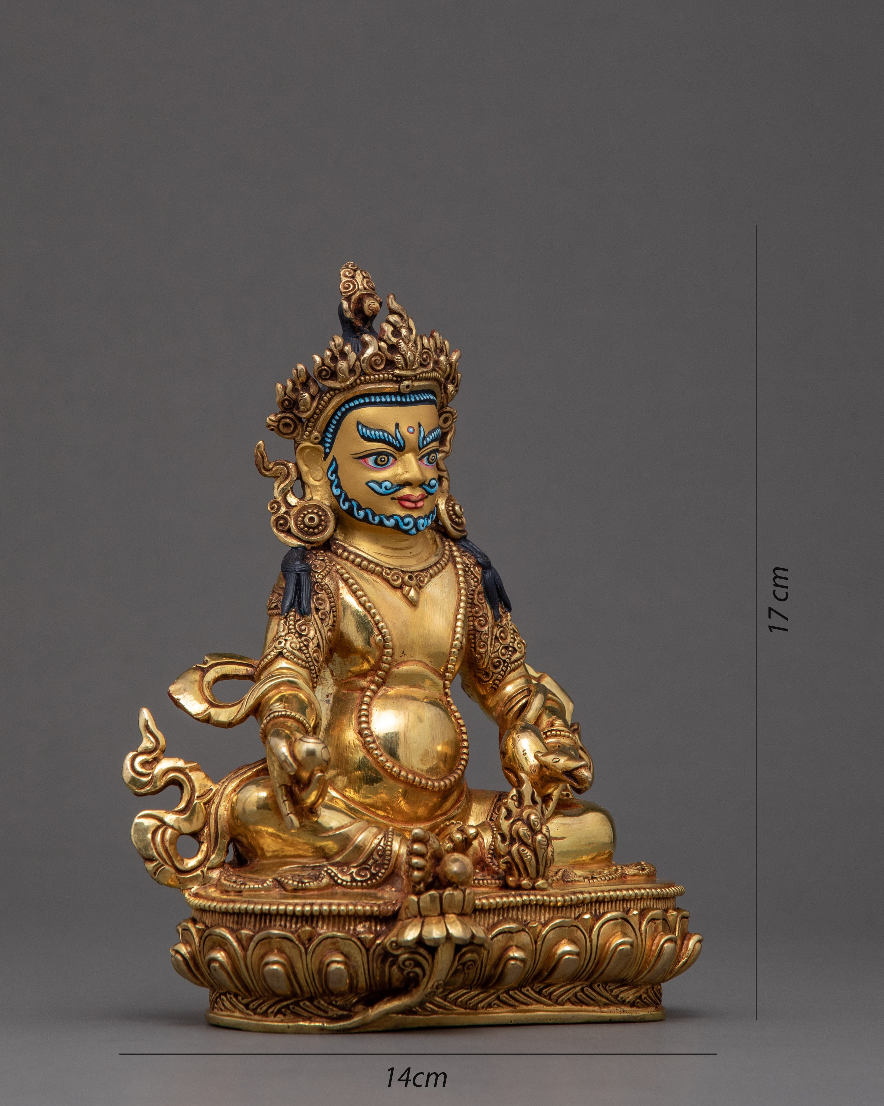 Dzambhala Statue | The Lod of Wealth Deity | Himalayan Artwork