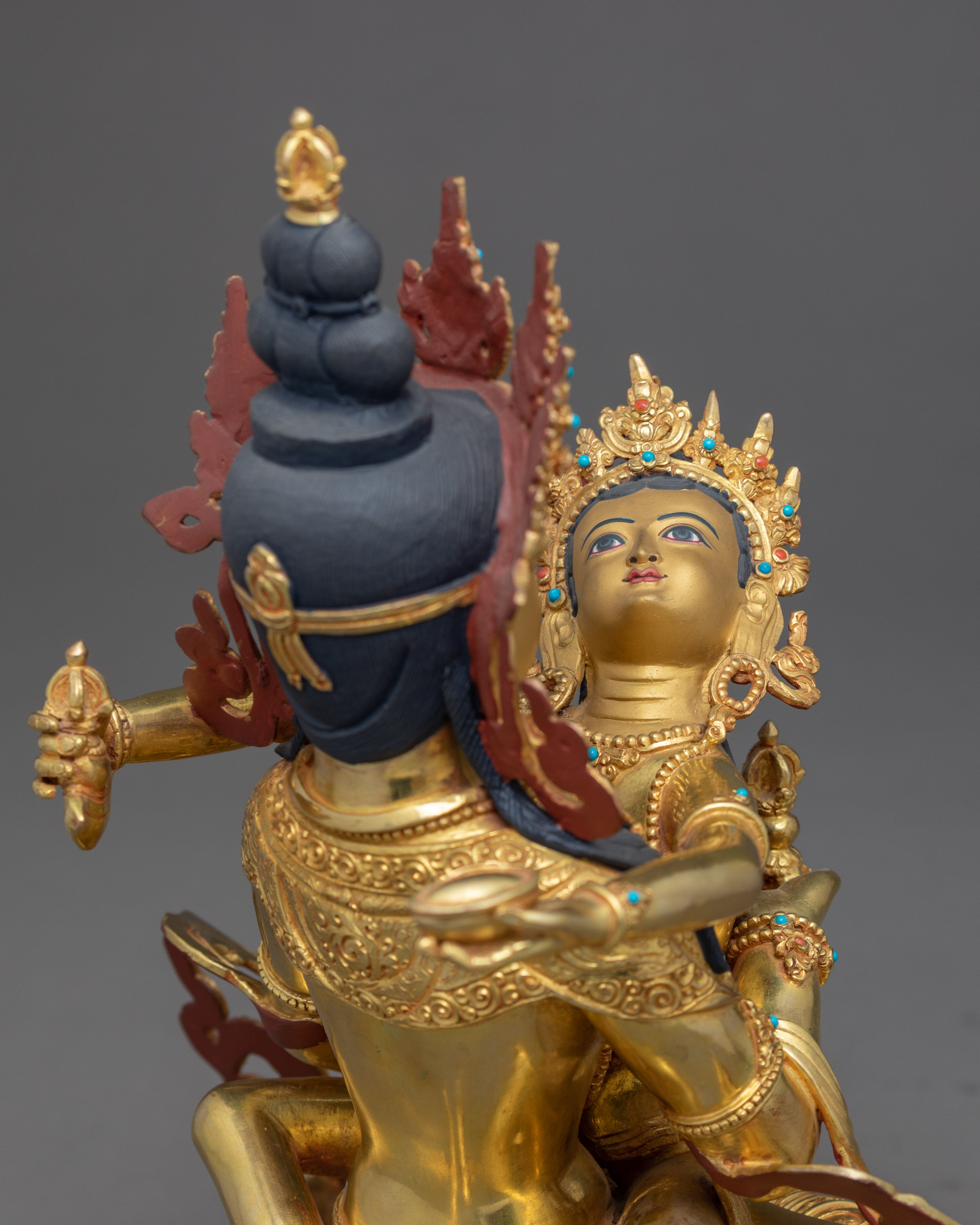 Vajrasattva With Consort | Buddhist Yab Yum Sculpture