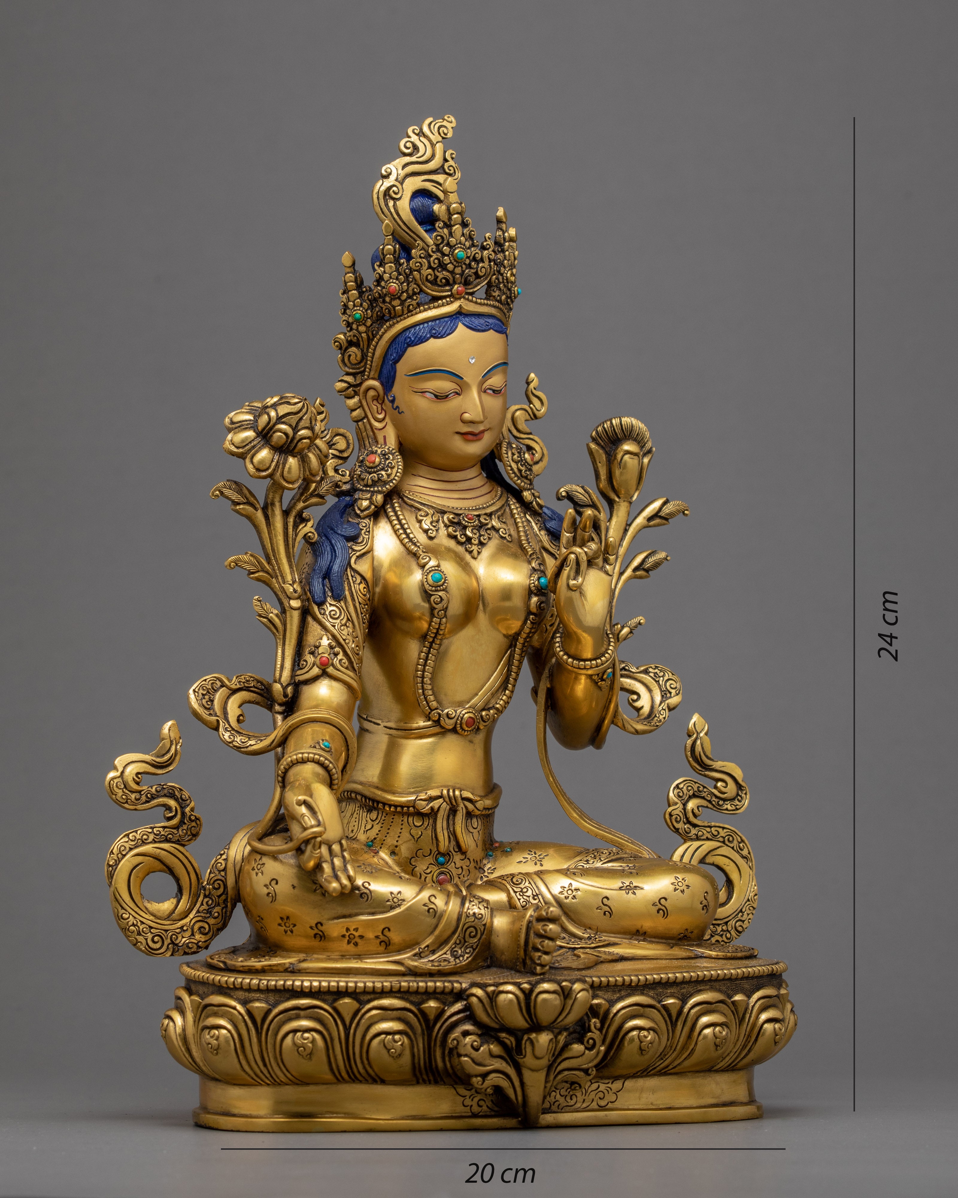 Green Tara Nepal | Female Buddha Statue