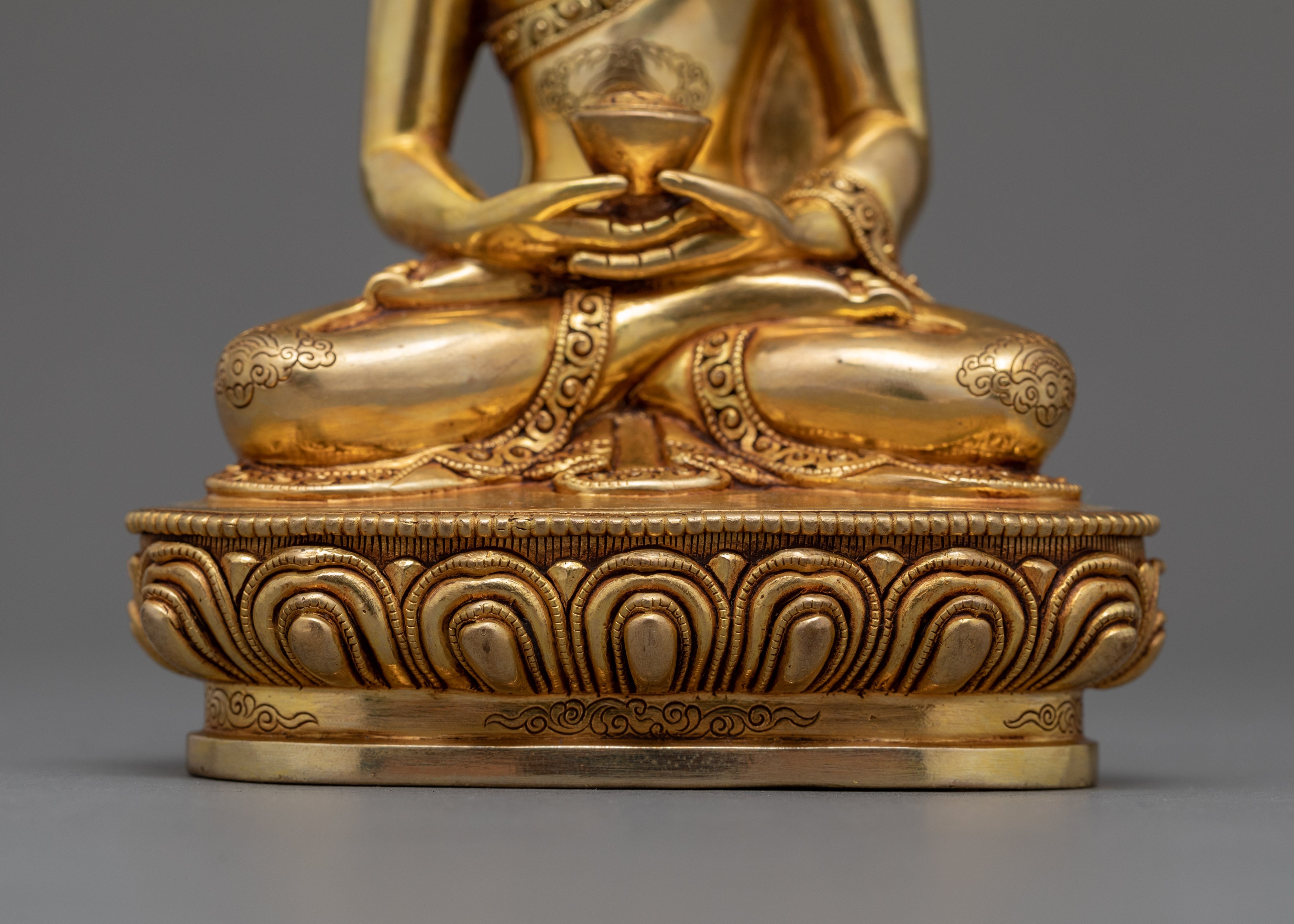 Amitabha Buddha Meditation Statue | Traditional Tibetan Sculpture