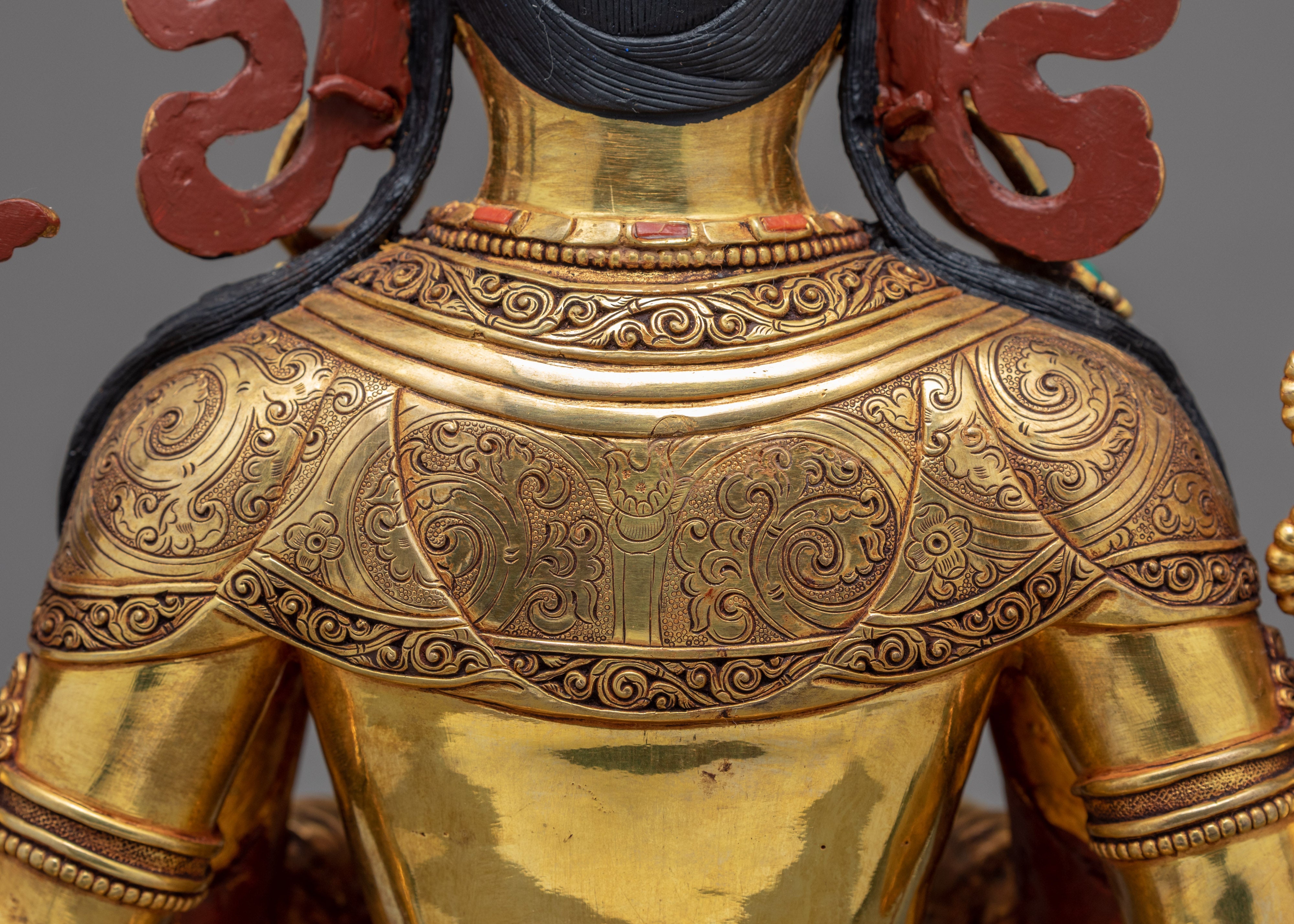 Chenrezig Bodhisattva Sculpture | Traditional Hand Carved Statue