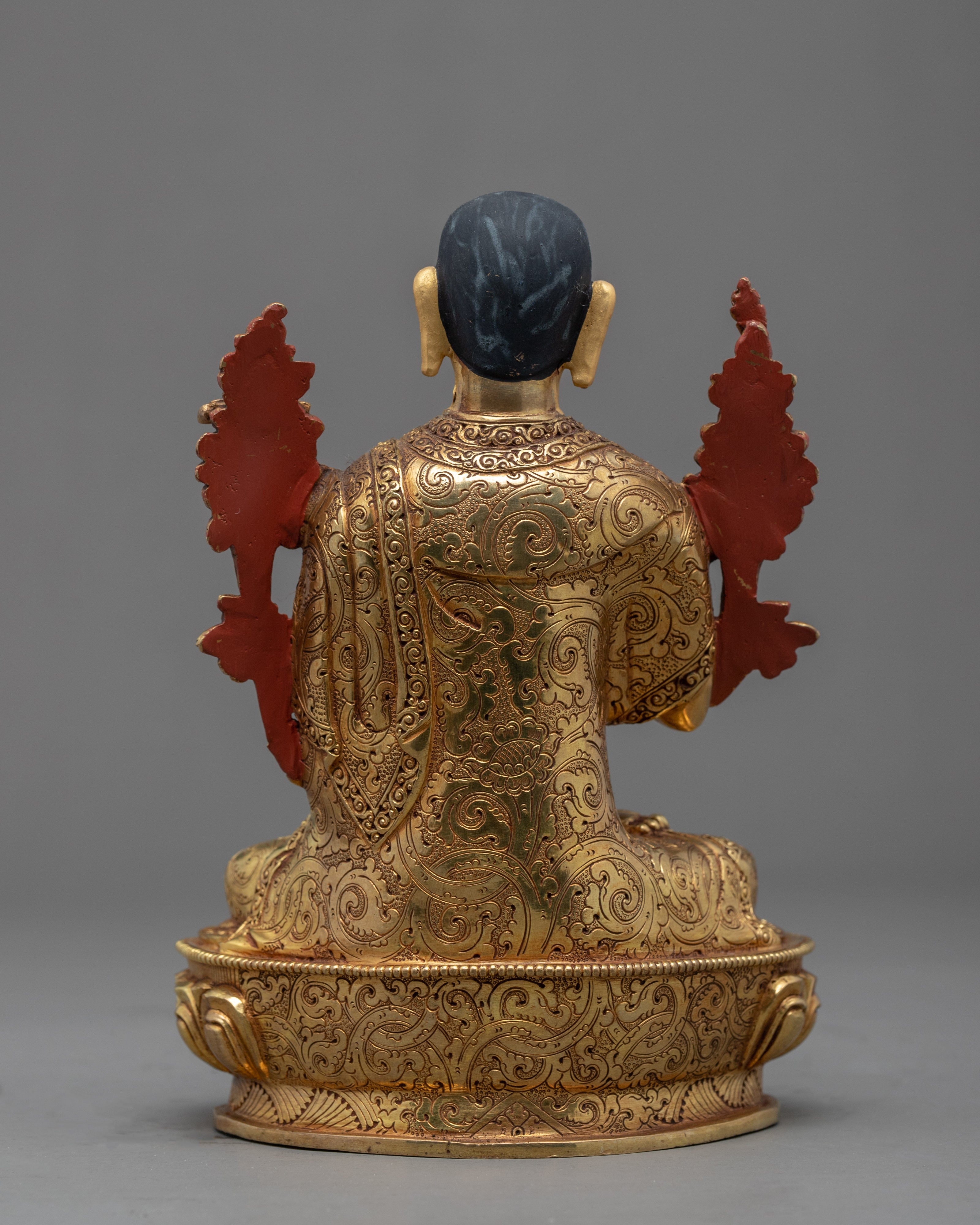 Tsongkhapa Statue with Disciples | Hand Carved | Gyaltsab Je | Khedrup Je