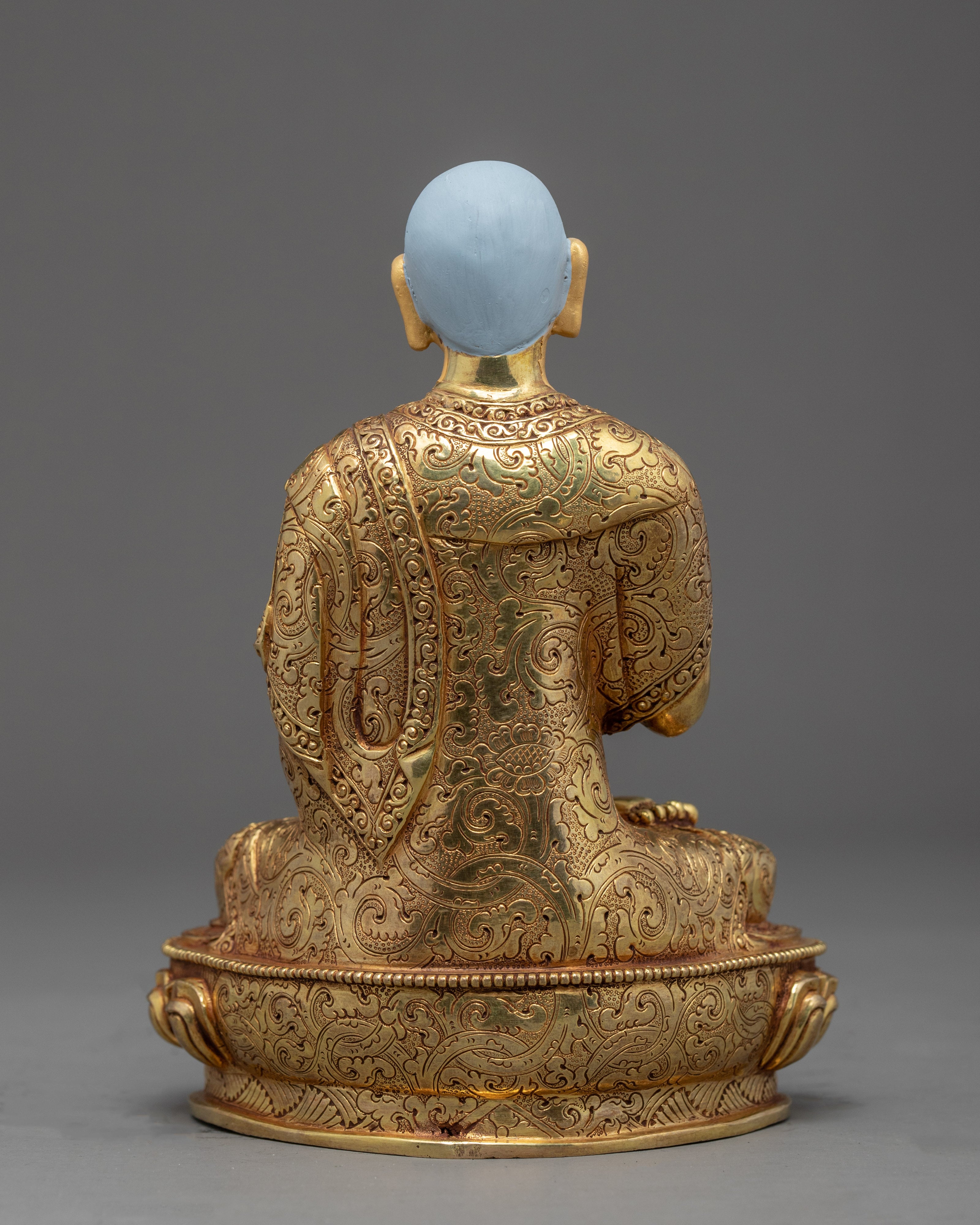 Tsongkhapa Statue with Disciples | Hand Carved | Gyaltsab Je | Khedrup Je