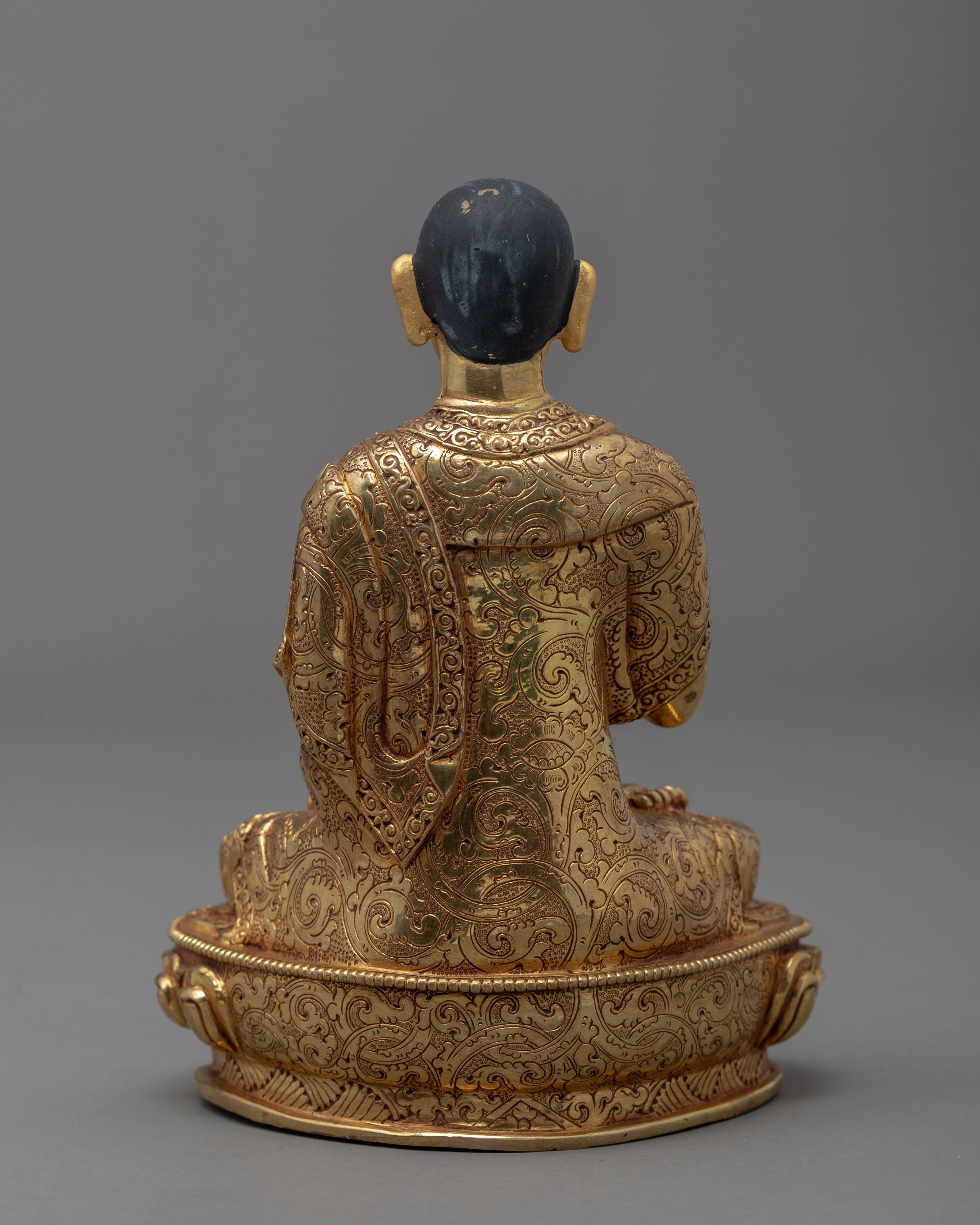 Tsongkhapa Statue with Disciples | Hand Carved | Gyaltsab Je | Khedrup Je